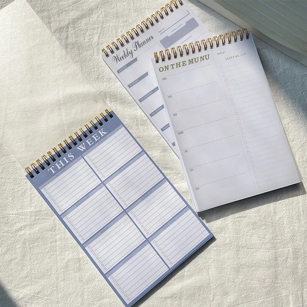 4 Pcs A5 Coil Notebook Planner Simple Practical Desk Paper Tabs Undated Daily Schedule To Do List Memo Pad Lightweight Travel
4 Pcs A5 Coil Notebook Planner Simple Practical Desk Paper Tabs Undated Daily Schedule To Do List Memo Pad Lightweight Travel