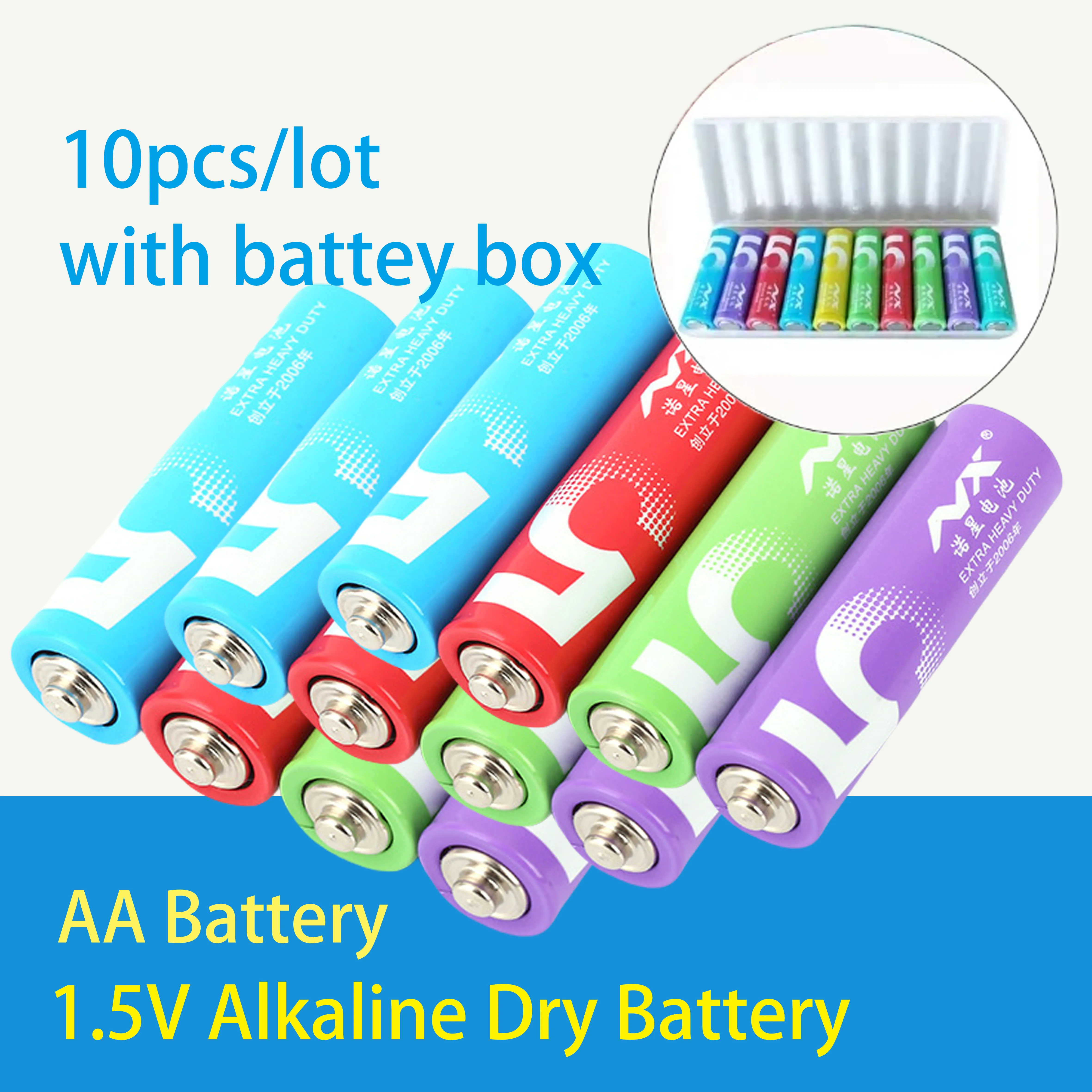 New AA Battery 1.5V Alkaline LR6 Long Lasting, Leakproof 5-Year Shelf Life for Toys Flashlights Smart Door Lock Home Office Use
New AA Battery 1.5V Alkaline LR6 Long Lasting, Leakproof 5-Year Shelf Life for Toys Flashlights Smart Door Lock Home Office Use