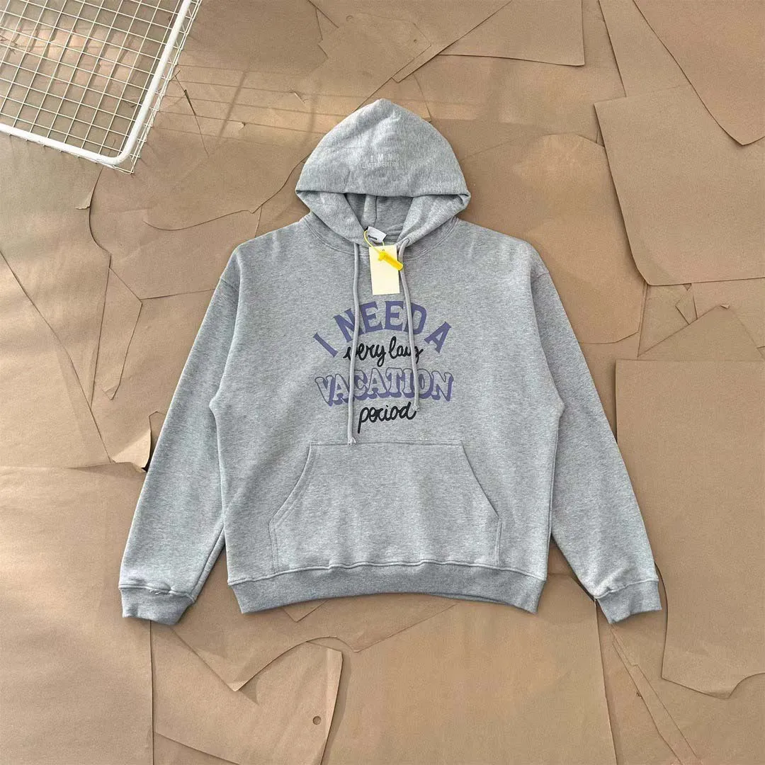 25ss VT PARIS FRANCE I NEED A VACATION Printed Women Men Sweatshirt Hoodies Oversized HeavyCotton Men Thick Hoodies Pullover
25ss VT PARIS FRANCE I NEED A VACATION Printed Women Men Sweatshirt Hoodies Oversized HeavyCotton Men Thick Hoodies Pullover