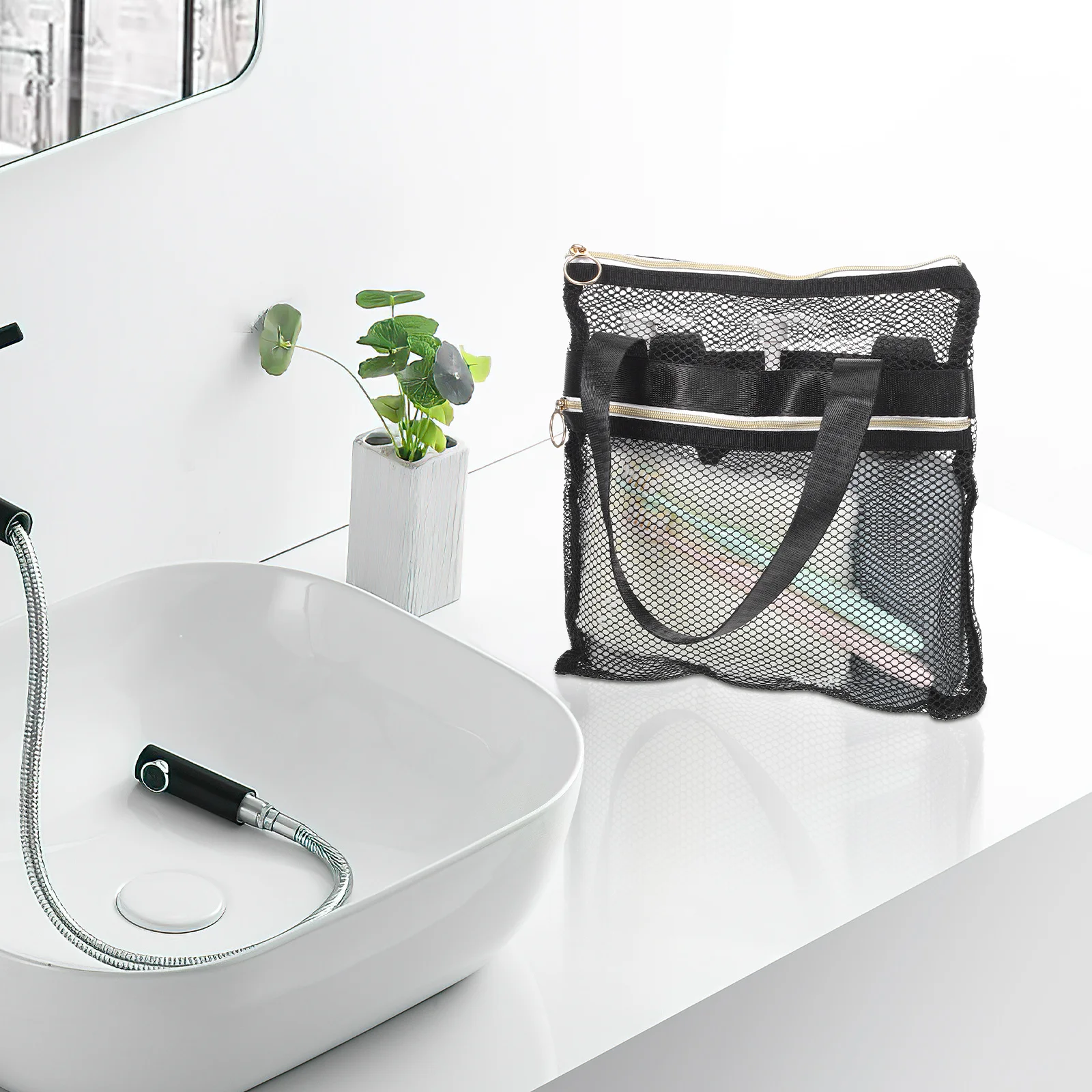 2 pcs Mesh Shower Bag Portable Lightweight Travel Toiletries Bag Small Bathroom Tote For Gym Camping Dorm Beach Sturdy Nylon
2 pcs Mesh Shower Bag Portable Lightweight Travel Toiletries Bag Small Bathroom Tote For Gym Camping Dorm Beach Sturdy Nylon