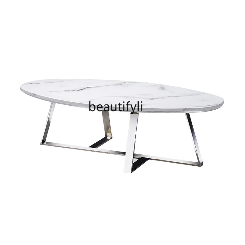 2025 new Italian minimalist stainless steel oval, living room, high-end designer model
2025 new Italian minimalist stainless steel oval, living room, high-end designer model