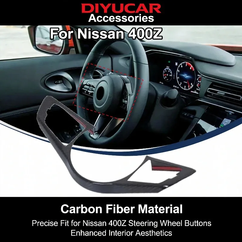 For Nissan Fairlady Z RZ34 400Z 2023-2026 Real Carbon Fiber Car Steering Wheel Button Frame Cover Trim Interior Accessories
For Nissan Fairlady Z RZ34 400Z 2023-2026 Real Carbon Fiber Car Steering Wheel Button Frame Cover Trim Interior Accessories
