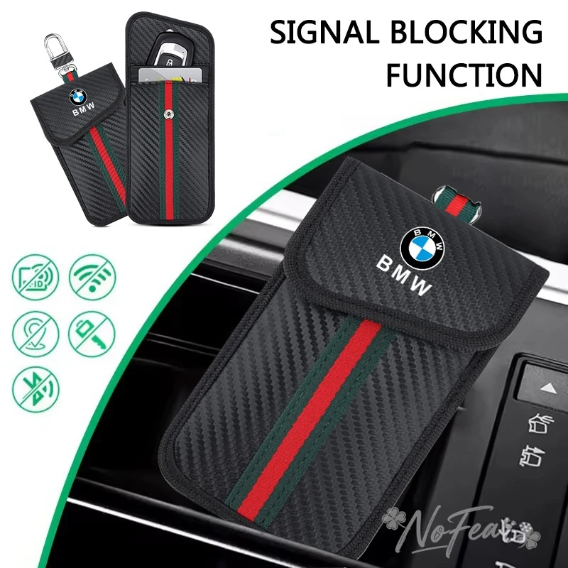 Car Key Case Signal Blocker Bag RFID Shielding Pocket For BMW E90 F20 E46 E60 G60 F10 F30 E87 X5 G20 E39 X1 M4 M5 Car stickers
Car Key Case Signal Blocker Bag RFID Shielding Pocket For BMW E90 F20 E46 E60 G60 F10 F30 E87 X5 G20 E39 X1 M4 M5 Car stickers