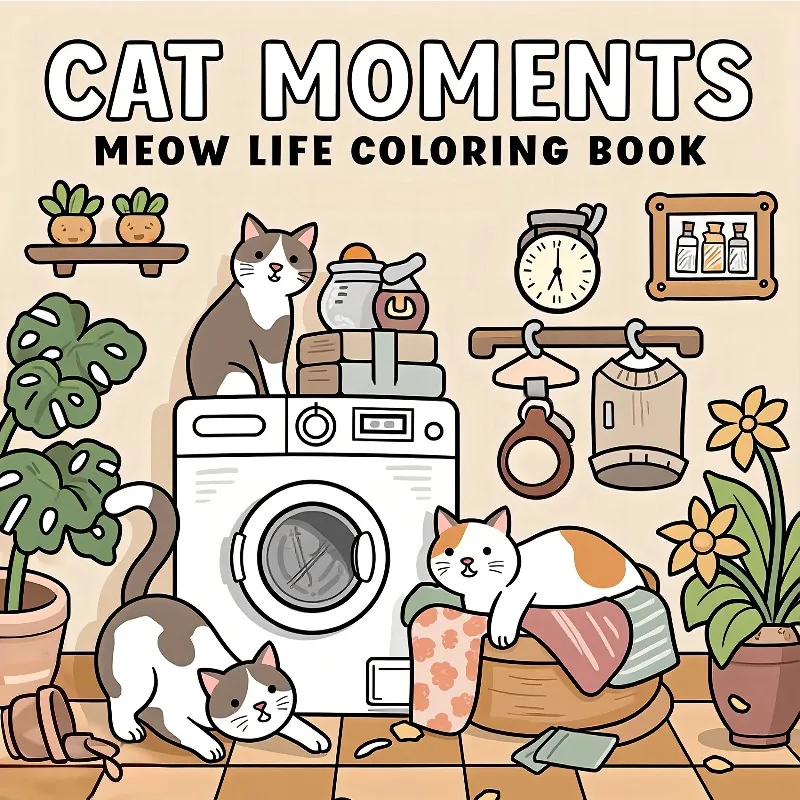 Cat Moments Adult Coloring Book Unique Relaxation Book Upgraded Paper Comfortable Coloring Perfect Gift for Friends
Cat Moments Adult Coloring Book Unique Relaxation Book Upgraded Paper Comfortable Coloring Perfect Gift for Friends