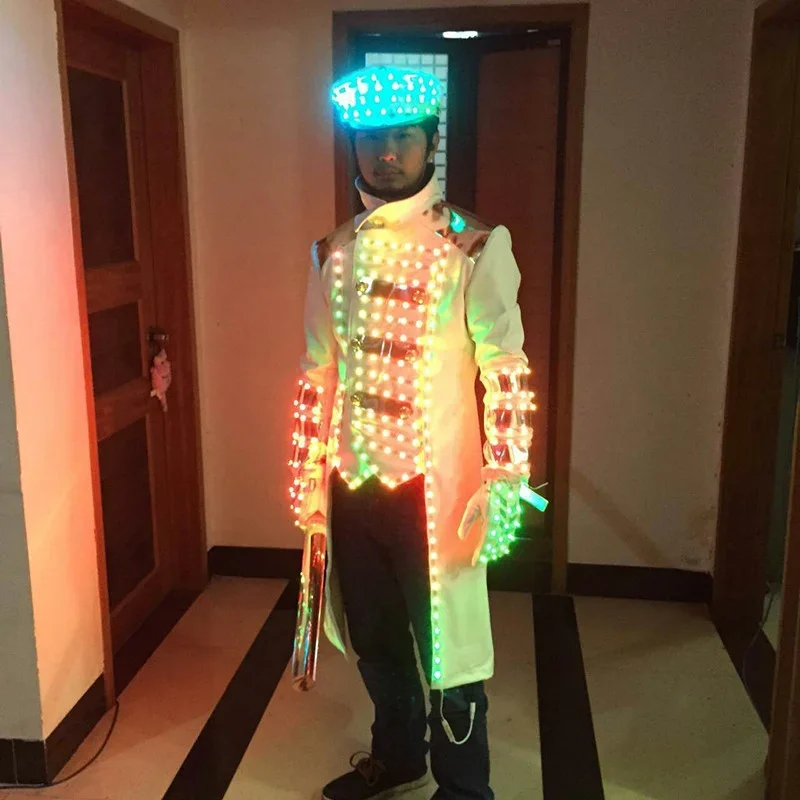 LED Luminous Jacket for Men Light Up Captain Cosplay Costume Nightclub Party Circus Bar Stage Show Rave Outfit Halloween 2024
LED Luminous Jacket for Men Light Up Captain Cosplay Costume Nightclub Party Circus Bar Stage Show Rave Outfit Halloween 2024