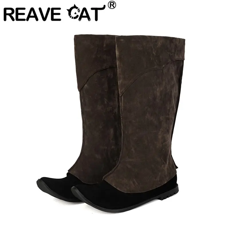Сапоги женские REAVE CAT из серой замши, высокие до колена, с острым носком, без застежек, увеличенные размеры 46, 47, 48, 49, 50, разноцветные, повседневные, на каждый день
Сапоги женские REAVE CAT из серой замши, высокие до колена, с острым носком, без застежек, увеличенные размеры 46, 47, 48, 49, 50, разноцветные, повседневные, на каждый день