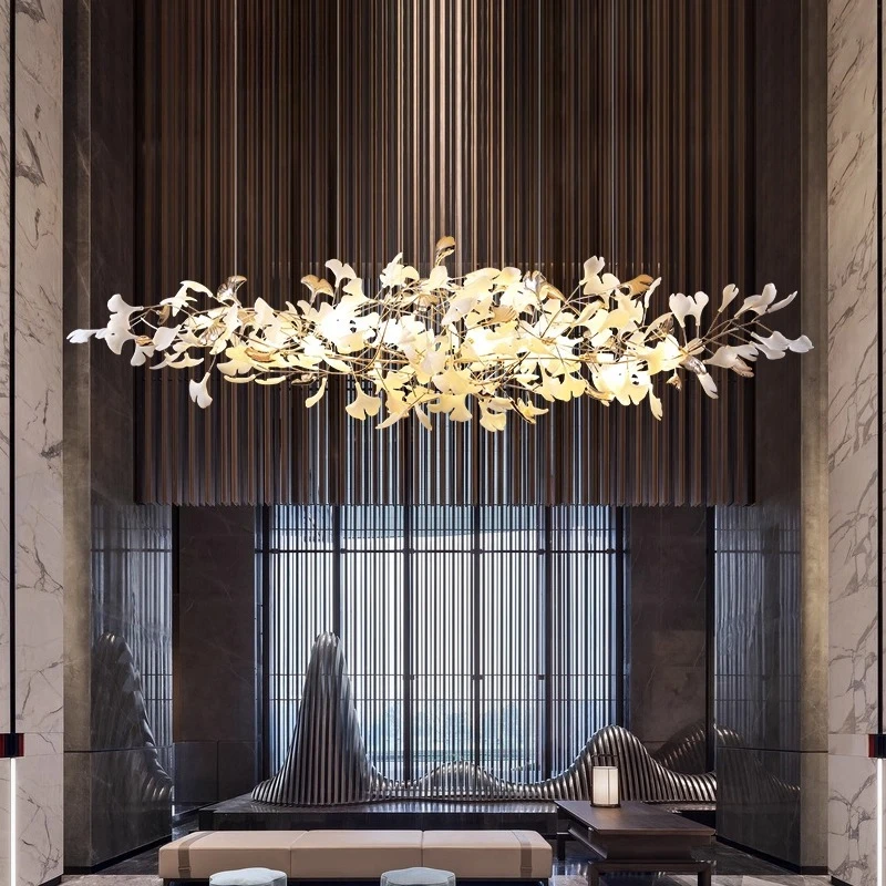 Northern Europe Luxury Acrylic Ginkgo Chandelier Led Personality Living Room Study Hotel Villa Restaurant Ceiling Hanging Lights
Northern Europe Luxury Acrylic Ginkgo Chandelier Led Personality Living Room Study Hotel Villa Restaurant Ceiling Hanging Lights