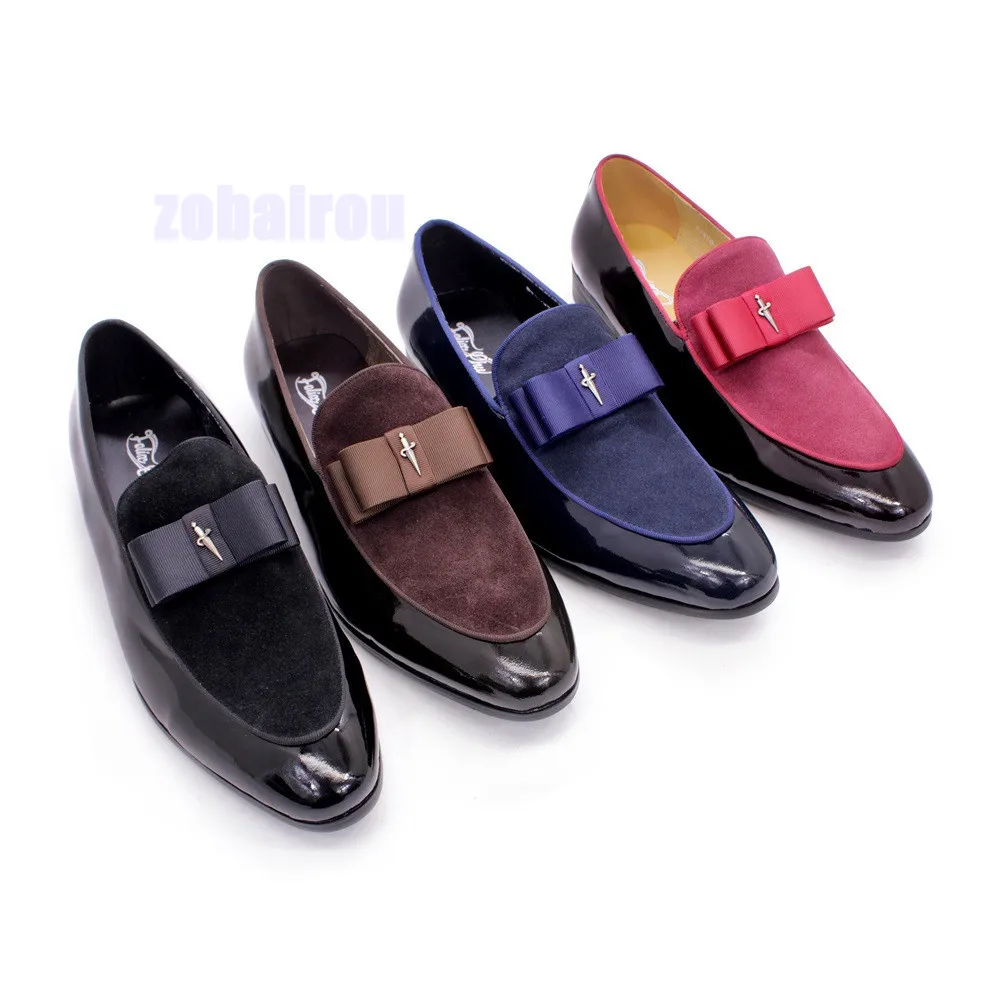 Frosted Leather Patchwork Patent Leather Men's Shoes Wedding Dinner Formal Shoes Popular Slip-On Handmade Shoes Size 39-46
Frosted Leather Patchwork Patent Leather Men's Shoes Wedding Dinner Formal Shoes Popular Slip-On Handmade Shoes Size 39-46