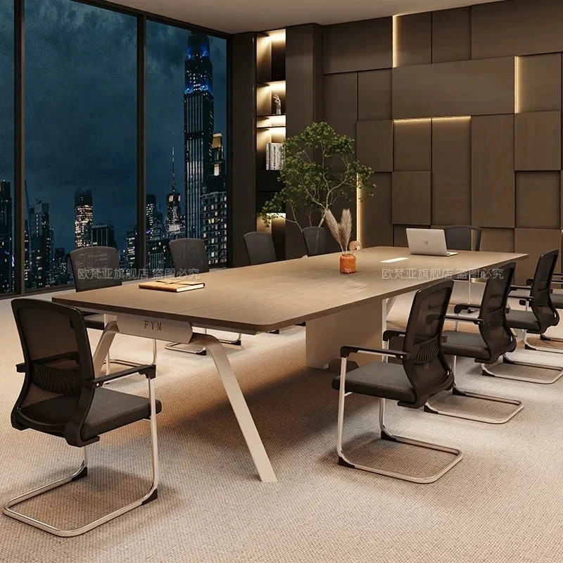 Conference desk Simple modern business negotiation Office furniture Training table
Conference desk Simple modern business negotiation Office furniture Training table