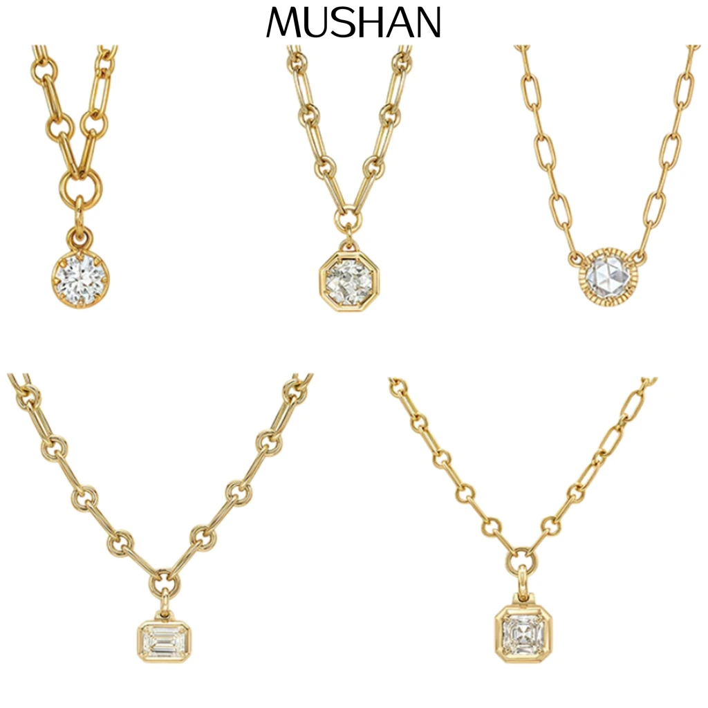 MUSHAN Bespoke Jewelry 925 Sterling Silver Necklace Moissanite Diamond Pendant D Color VVS Fine Jewelry Pendants Accessories
MUSHAN Bespoke Jewelry 925 Sterling Silver Necklace Moissanite Diamond Pendant D Color VVS Fine Jewelry Pendants Accessories