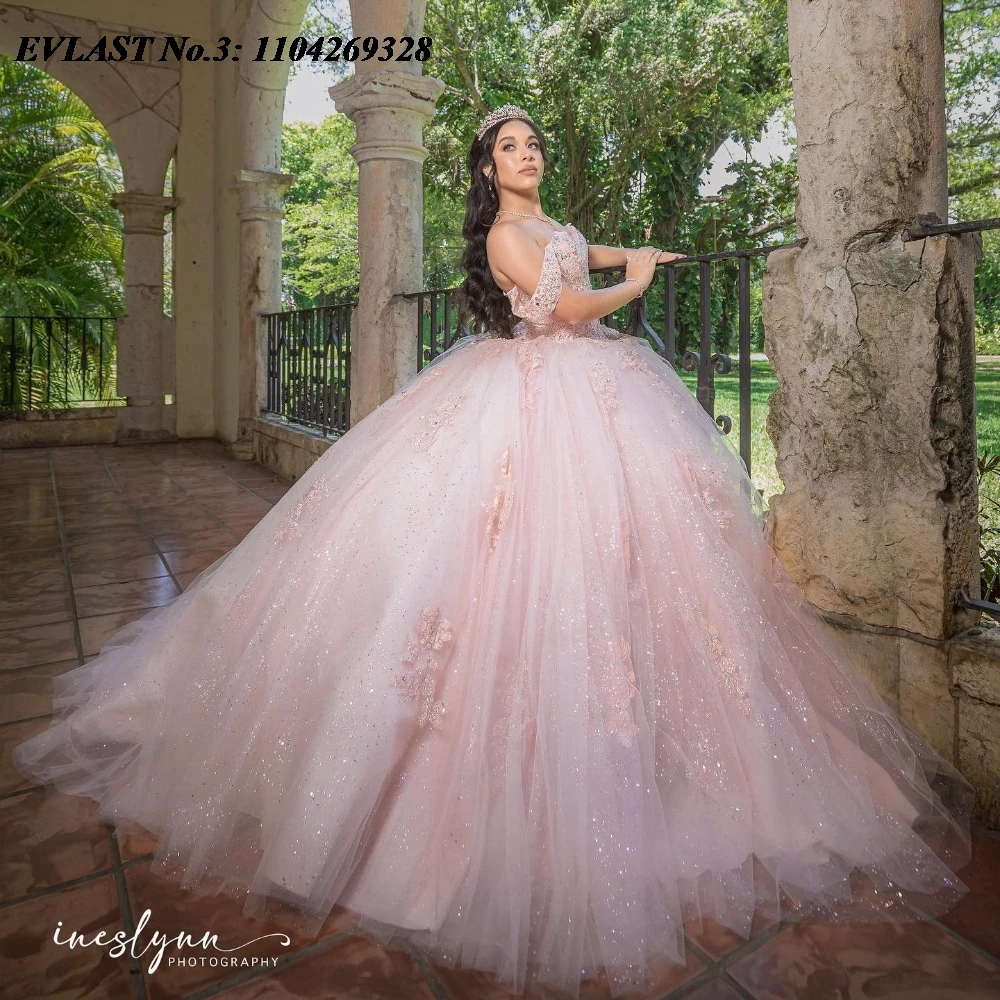 EVLAST индивидуальное розовое платье Quinceanera 2025 года, бальное платье с кружевной аппликацией и кристаллами из бисера, корсет Sweet 16, Vestido De 15 Anos E3Q270
EVLAST индивидуальное розовое платье Quinceanera 2025 года, бальное платье с кружевной аппликацией и кристаллами из бисера, корсет Sweet 16, Vestido De 15 Anos E3Q270