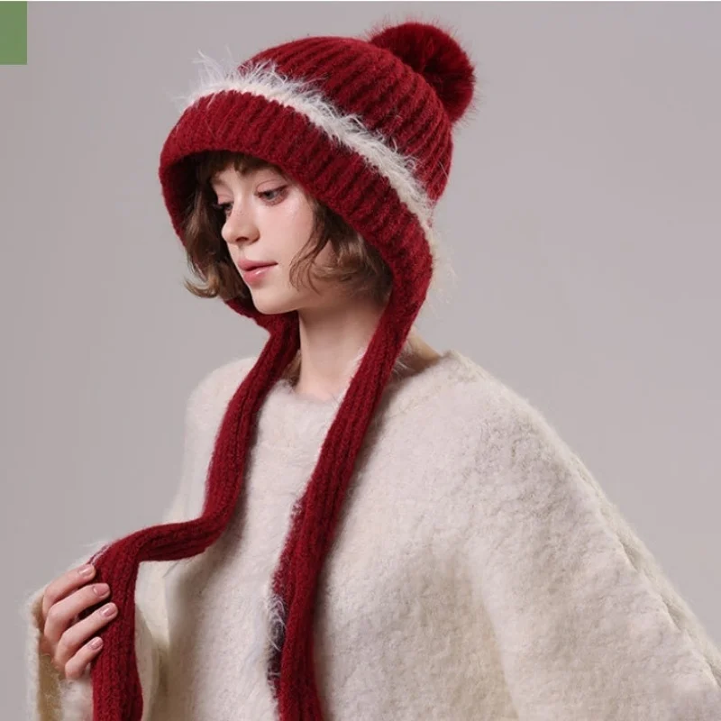 Knitted Hat Scarf Combo Winter Women's Outdoor Thermal Beanie Warm Beanie with Ear Flaps
Knitted Hat Scarf Combo Winter Women's Outdoor Thermal Beanie Warm Beanie with Ear Flaps