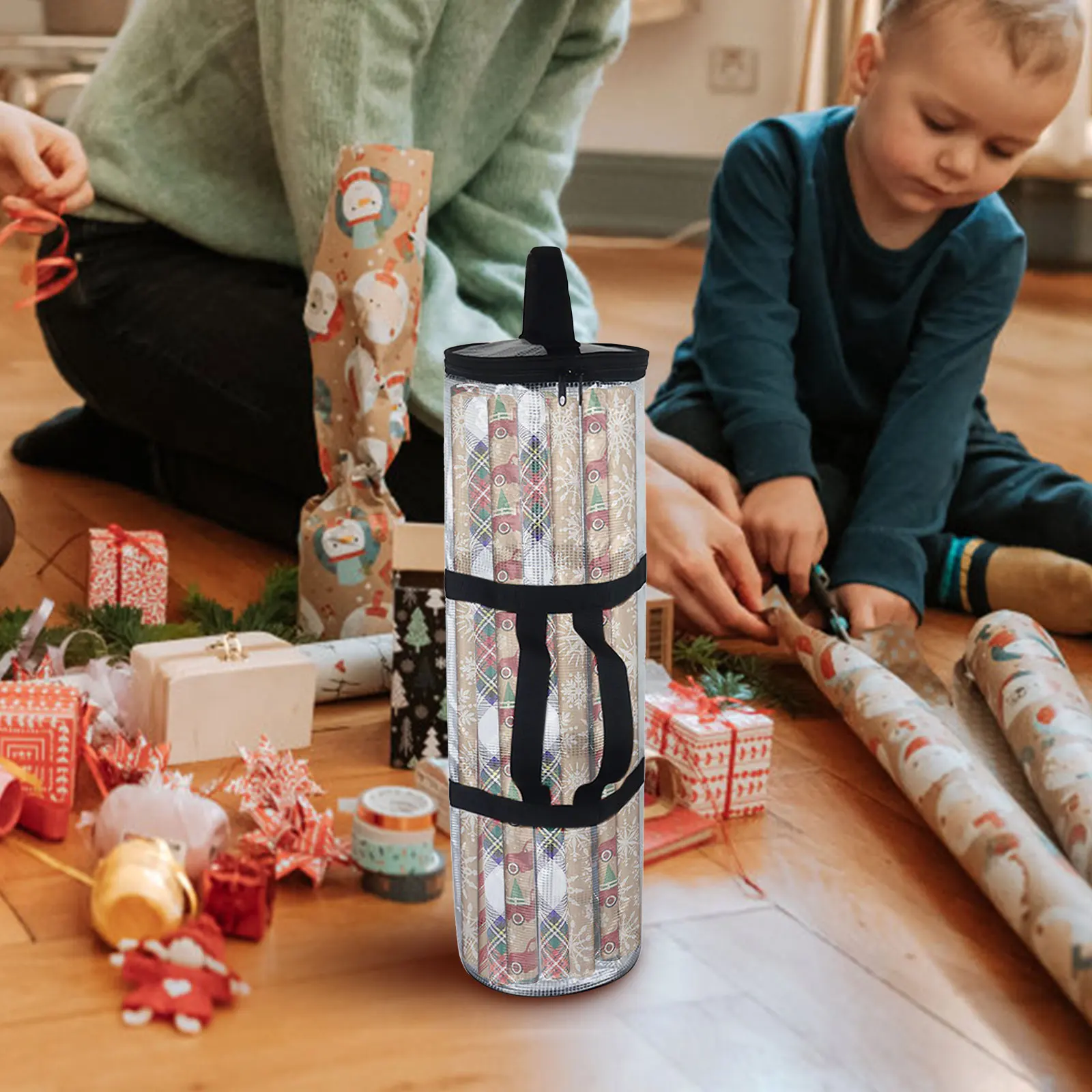 1pcs Christmas Gift Wrap Storage Organizer Wrapping Paper Holder Container Durable Large Rolls Under Bed Drawer Cylinder Shape 
1pcs Christmas Gift Wrap Storage Organizer Wrapping Paper Holder Container Durable Large Rolls Under Bed Drawer Cylinder Shape