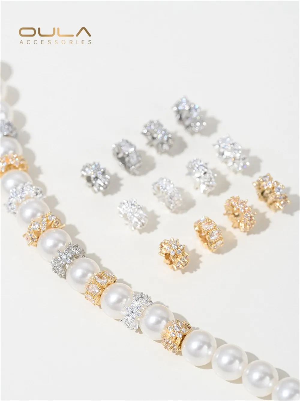 14K Gold Plated Micro Paved Zircon Snowflake Spacer Beads for Handmade DIY Bracelet & Necklace Jewelry
14K Gold Plated Micro Paved Zircon Snowflake Spacer Beads for Handmade DIY Bracelet & Necklace Jewelry