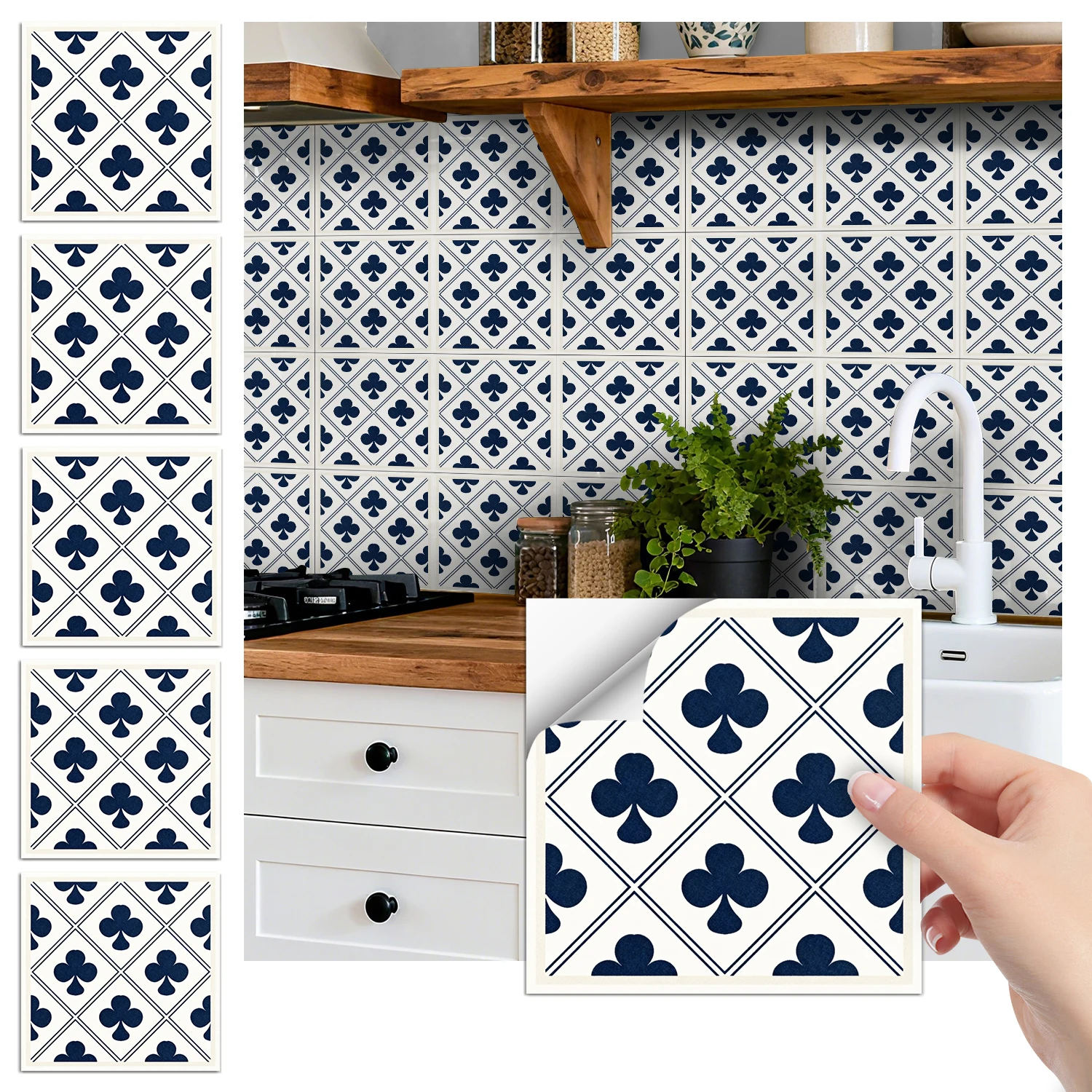 36 pieces of minimalist floral tile stickers, self-adhesive wall stickers, waterproof kitchen, bathroom and home decoration
36 pieces of minimalist floral tile stickers, self-adhesive wall stickers, waterproof kitchen, bathroom and home decoration