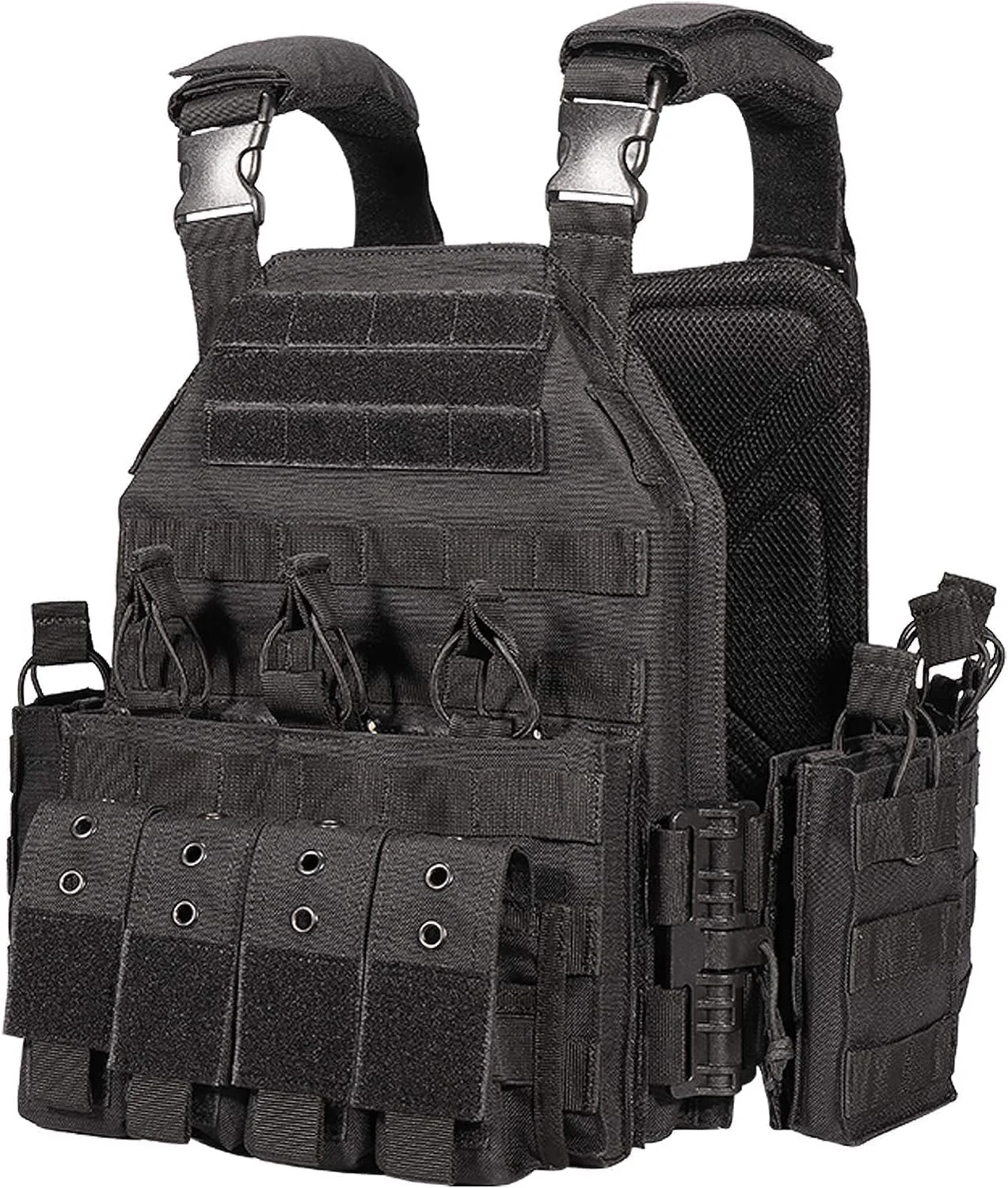 600D Nylon Quick Release Tactical Vest with Multi-Magazine Pouches, Outdoor Hunting Airsoft Plate Carrier
600D Nylon Quick Release Tactical Vest with Multi-Magazine Pouches, Outdoor Hunting Airsoft Plate Carrier