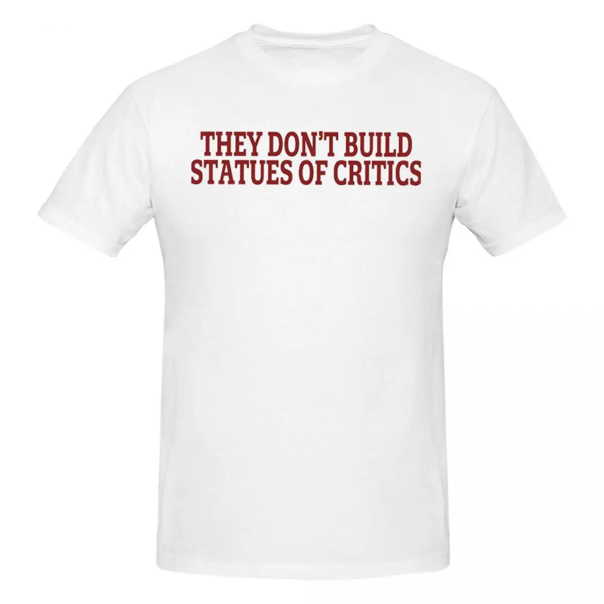 Мужская футболка Statues Of Critics Red Serif, забавные футболки большого размера, мужские хлопковые футболки с круглым вырезом, короткие летние мужские футболки 
Мужская футболка Statues Of Critics Red Serif, забавные футболки большого размера, мужские хлопковые футболки с круглым вырезом, короткие летние мужские футболки