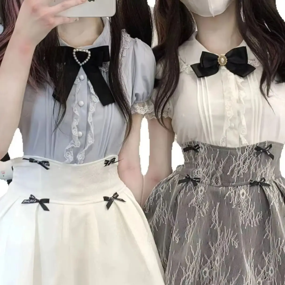 Dophee Japan Style Summer Puff Short Sleeve Shirt Elegant Lace Peter Pan Collar Cardigans Top Sweet Lolita Princess Blouses
Dophee Japan Style Summer Puff Short Sleeve Shirt Elegant Lace Peter Pan Collar Cardigans Top Sweet Lolita Princess Blouses