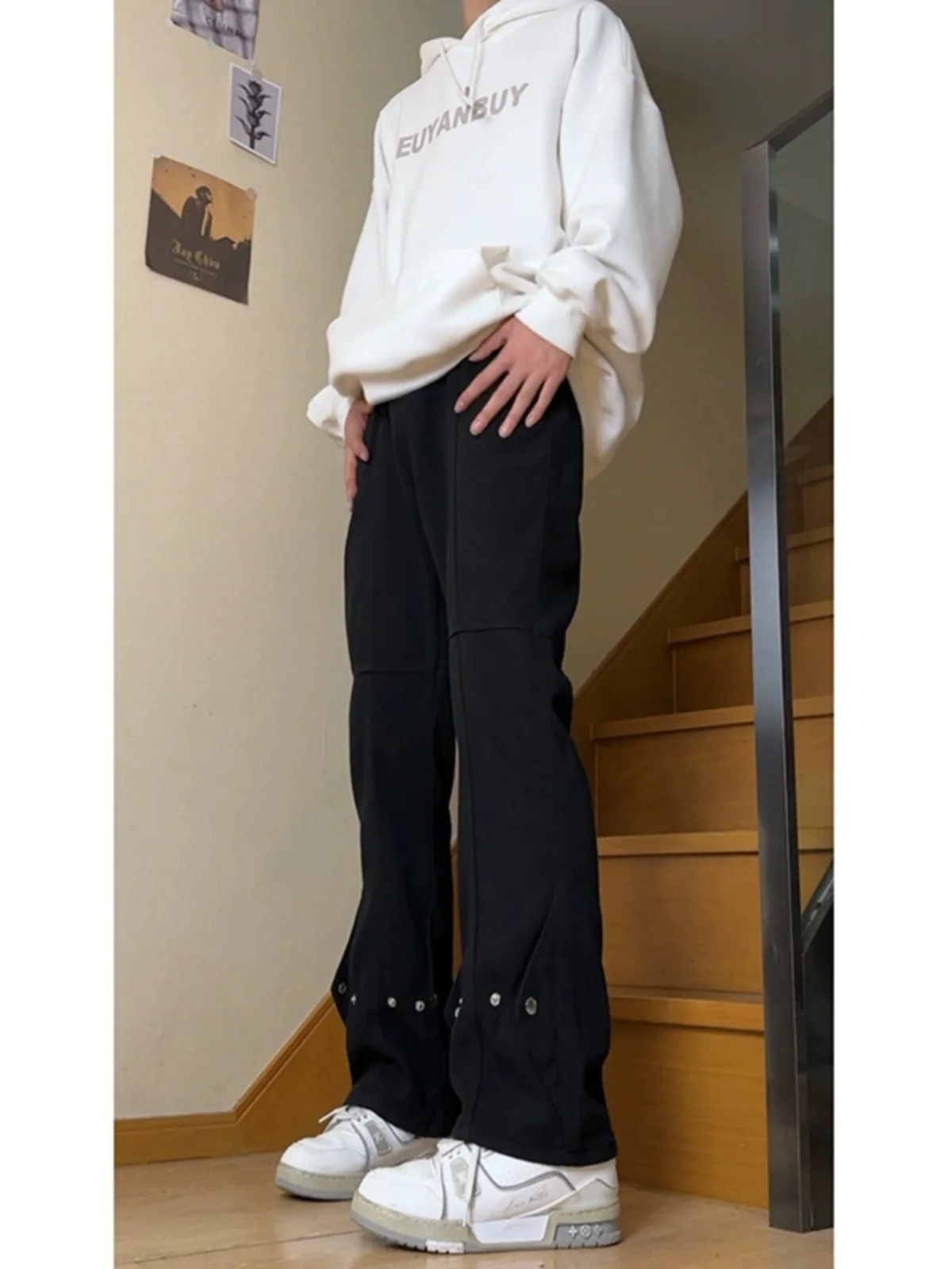 Bla Buttoned Men's Jeans Spring Autumn Straight Leg Design Sensation Leg Lengthening American High Street Sle Long Pants
Bla Buttoned Men's Jeans Spring Autumn Straight Leg Design Sensation Leg Lengthening American High Street Sle Long Pants