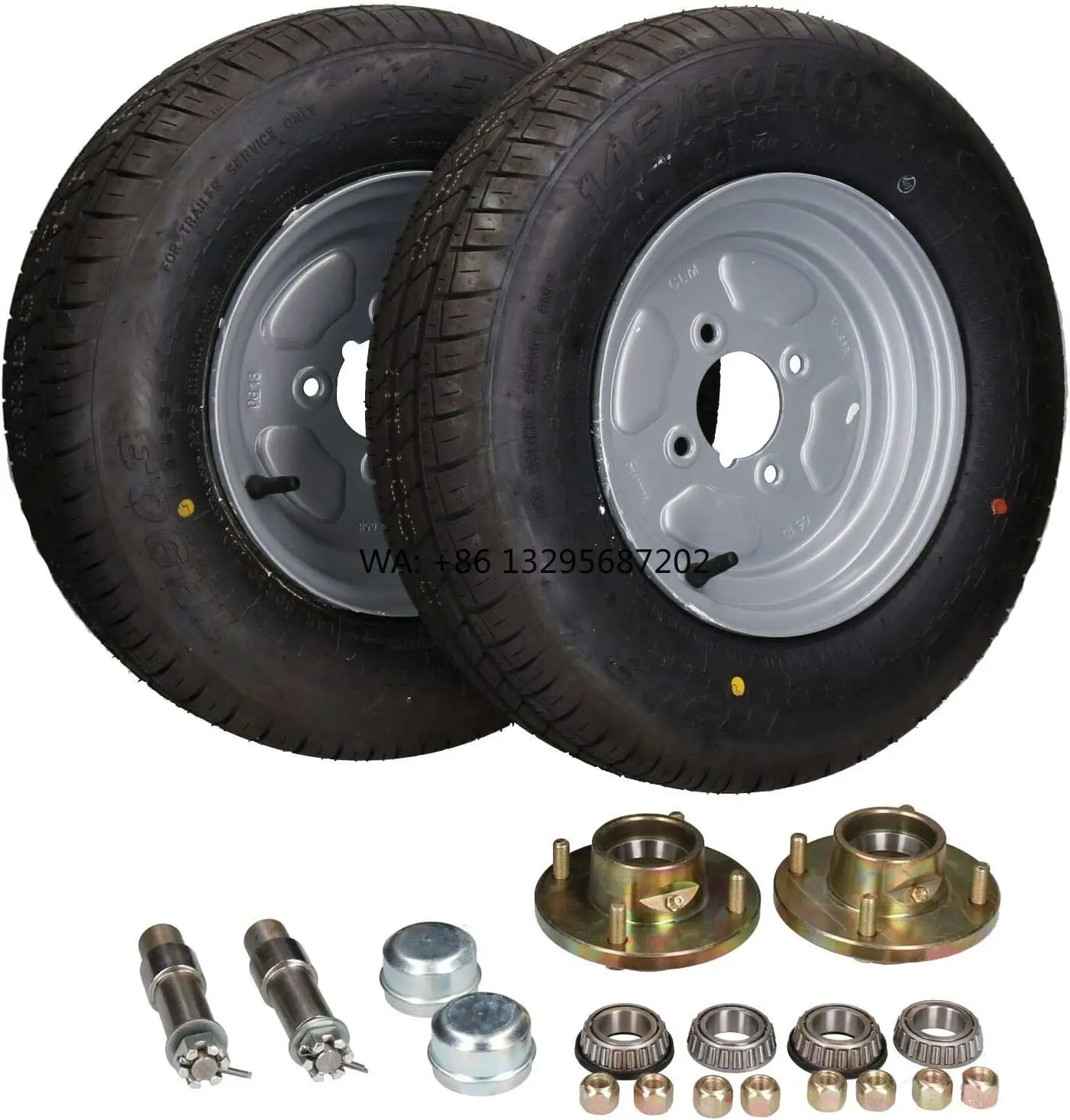 Heavy Duty 10" 145 R10 Trailer Wheel Hub Kit with Stub Axles 750kg Capacity Galvanized Steel Hubs for Boat or Utility Trailers
Heavy Duty 10" 145 R10 Trailer Wheel Hub Kit with Stub Axles 750kg Capacity Galvanized Steel Hubs for Boat or Utility Trailers
