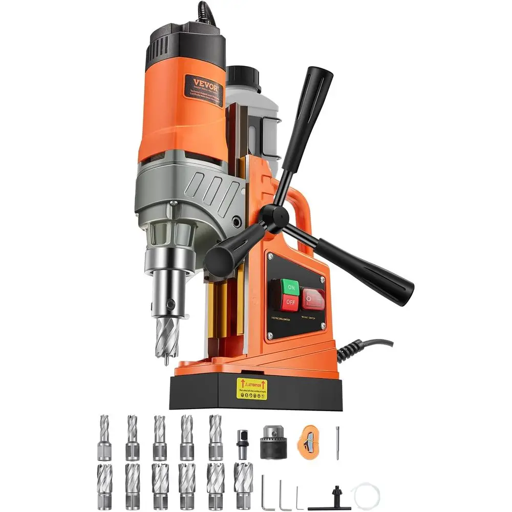 Mag Drill Pr, 1300W 1.57oring Diameter, 2922lPower Portale Magnetic Drill, 810 PRM, 11Pcs Drill its Electric Drilling ine or Met
Mag Drill Pr, 1300W 1.57oring Diameter, 2922lPower Portale Magnetic Drill, 810 PRM, 11Pcs Drill its Electric Drilling ine or Met