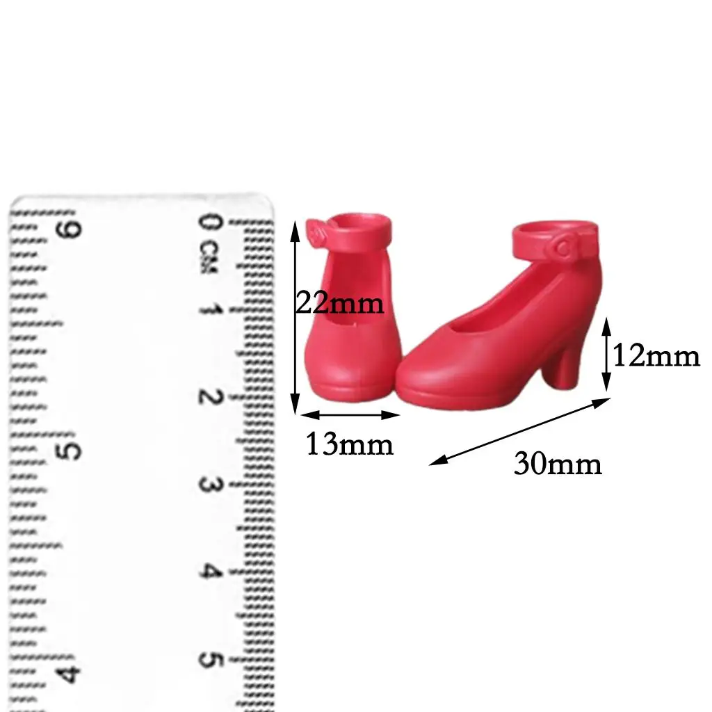 Red High Heels Shoes Parts for 1/6 Dolls Bjd Clothes Dress Up Pretend Play for Blythe Doll Shoes
Red High Heels Shoes Parts for 1/6 Dolls Bjd Clothes Dress Up Pretend Play for Blythe Doll Shoes