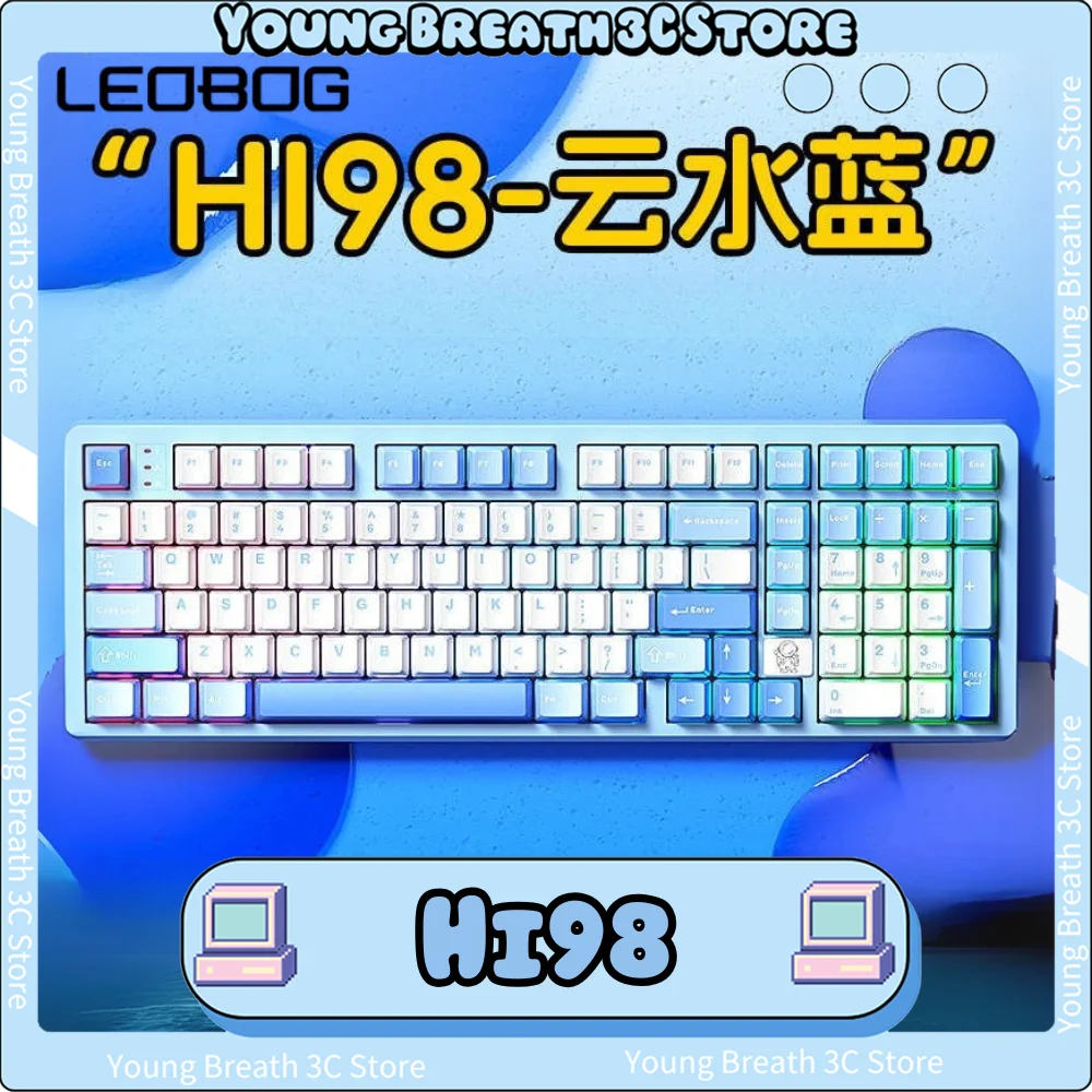 LEOBOG Hi98 Механическая игровая клавиатура, алюминиевая, 101-клавишная проводная клавиатура, колпачки для клавиш из ПБТ, RGB ПК/FR4, позиционирующая пластина для ПК, аксессуары
LEOBOG Hi98 Механическая игровая клавиатура, алюминиевая, 101-клавишная проводная клавиатура, колпачки для клавиш из ПБТ, RGB ПК/FR4, позиционирующая пластина для ПК, аксессуары