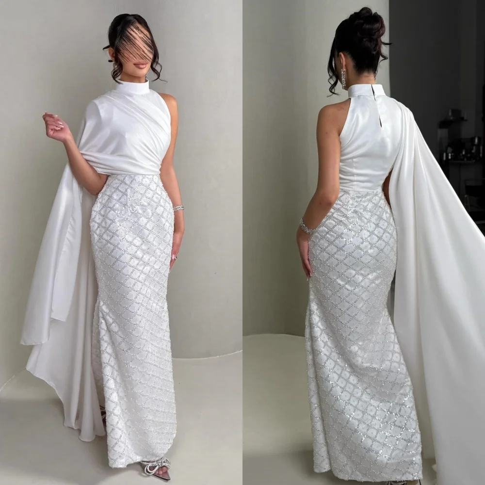 Customized High Quality Classic Sequined Pleat Mermaid High Collar Long Dresses Bespoke Occasion Dresses Modern Style Exquisite
Customized High Quality Classic Sequined Pleat Mermaid High Collar Long Dresses Bespoke Occasion Dresses Modern Style Exquisite