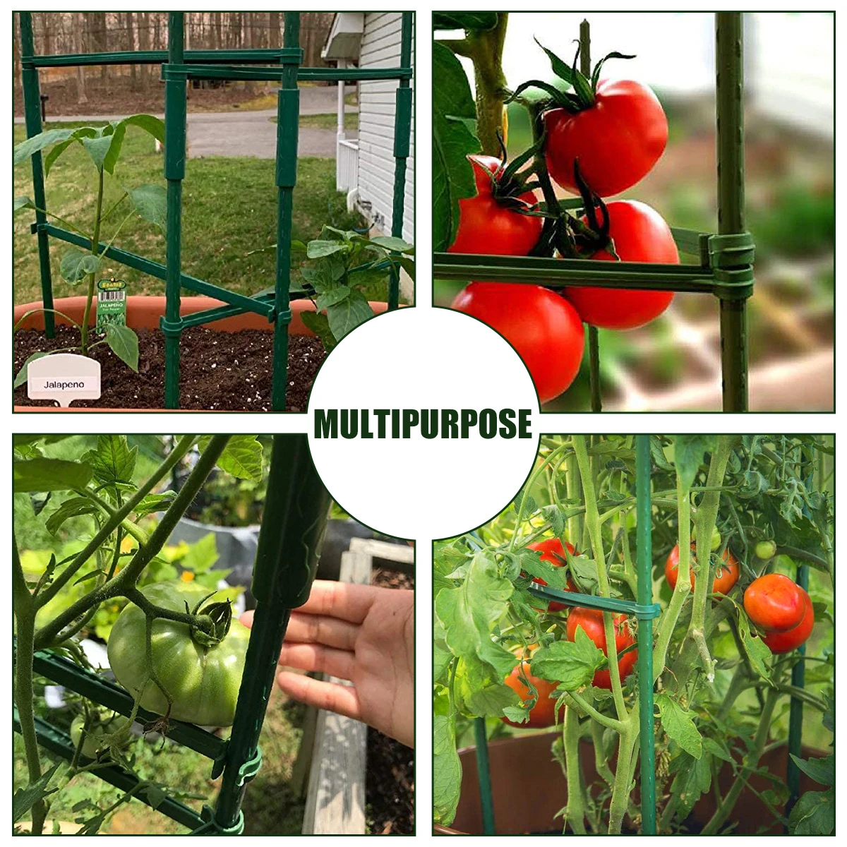 Gardening Connectors Brackets Tomato Cage Trellis Plants Stake Joint Expandable Reusable Plastic Lightweight
Gardening Connectors Brackets Tomato Cage Trellis Plants Stake Joint Expandable Reusable Plastic Lightweight