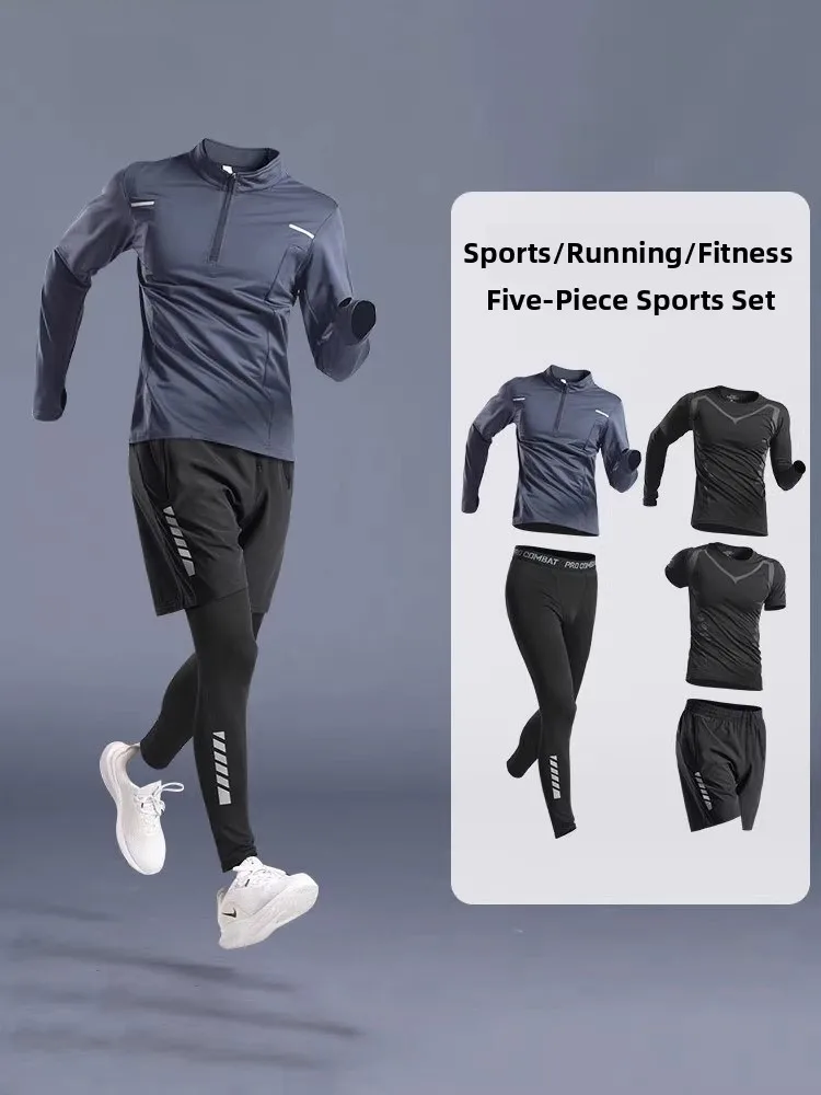 High-End Men's Sportswear Set Tight Training Clothes Qui Dry Breathable Outdoor Fitn Outfit Spring Autumn Baskeall Run...
High-End Men's Sportswear Set Tight Training Clothes Qui Dry Breathable Outdoor Fitn Outfit Spring Autumn Baskeall Run...