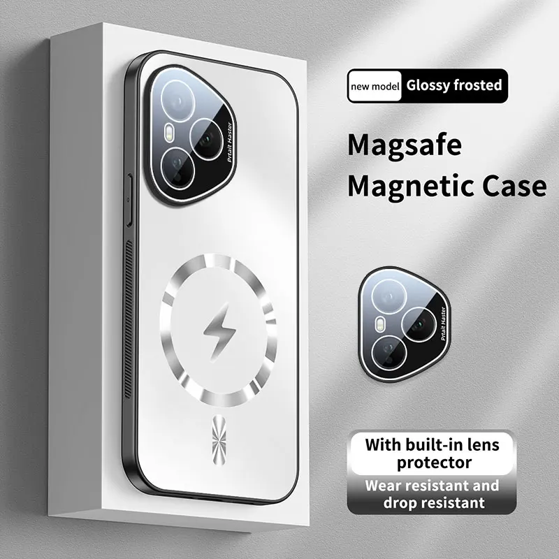 Funda for Honor 400 Pro Global Case Magnetic Camera Lens Film Protection for Wireless Charging Matte Frosted Back Cover
Funda for Honor 400 Pro Global Case Magnetic Camera Lens Film Protection for Wireless Charging Matte Frosted Back Cover