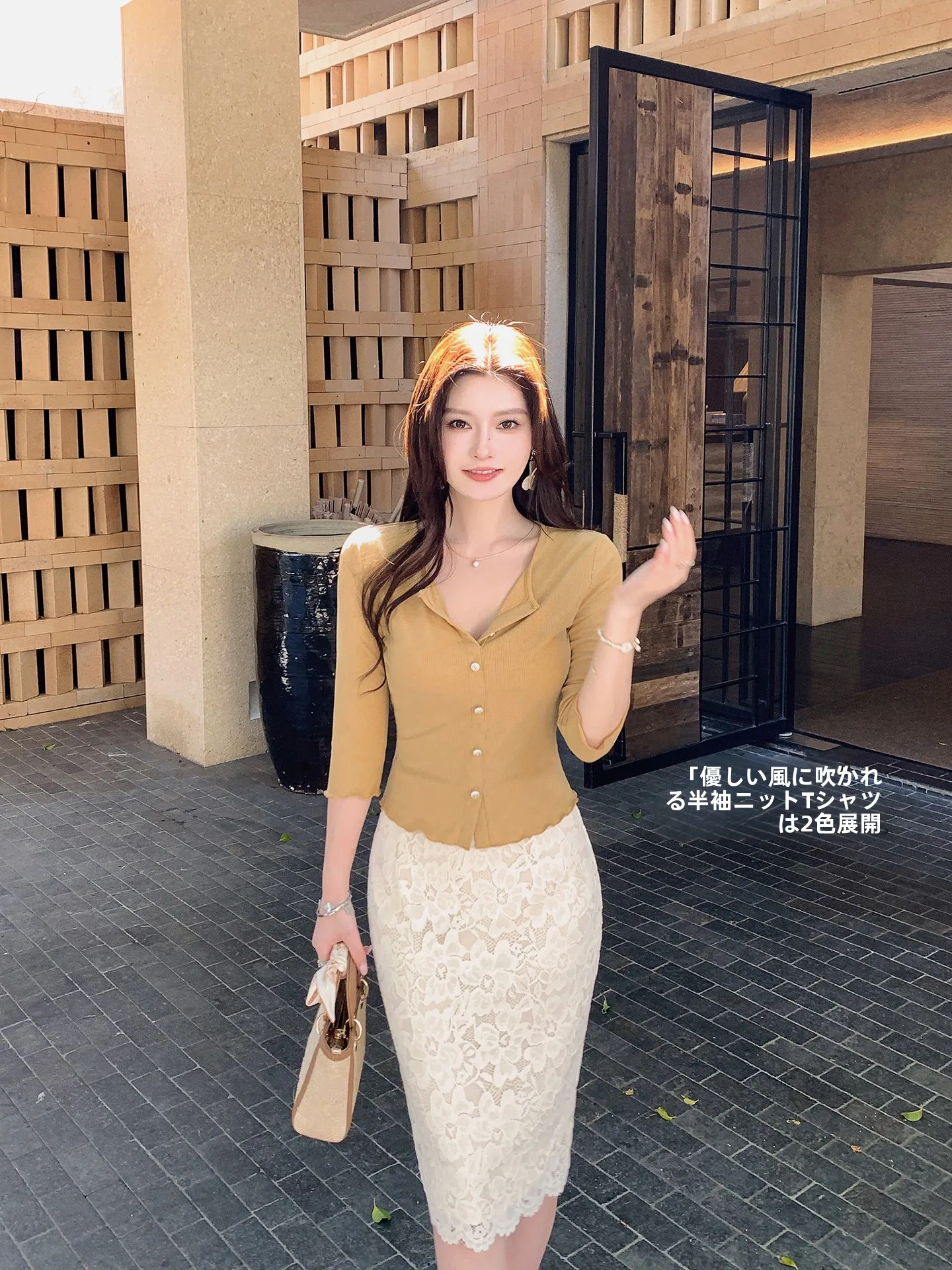 MsDaoge Women's Knitted V-neck Short Sleeve T-shirt Summer Slim Fit Elastic Casual Pure Color Polyester Fiber round Neck Top
MsDaoge Women's Knitted V-neck Short Sleeve T-shirt Summer Slim Fit Elastic Casual Pure Color Polyester Fiber round Neck Top