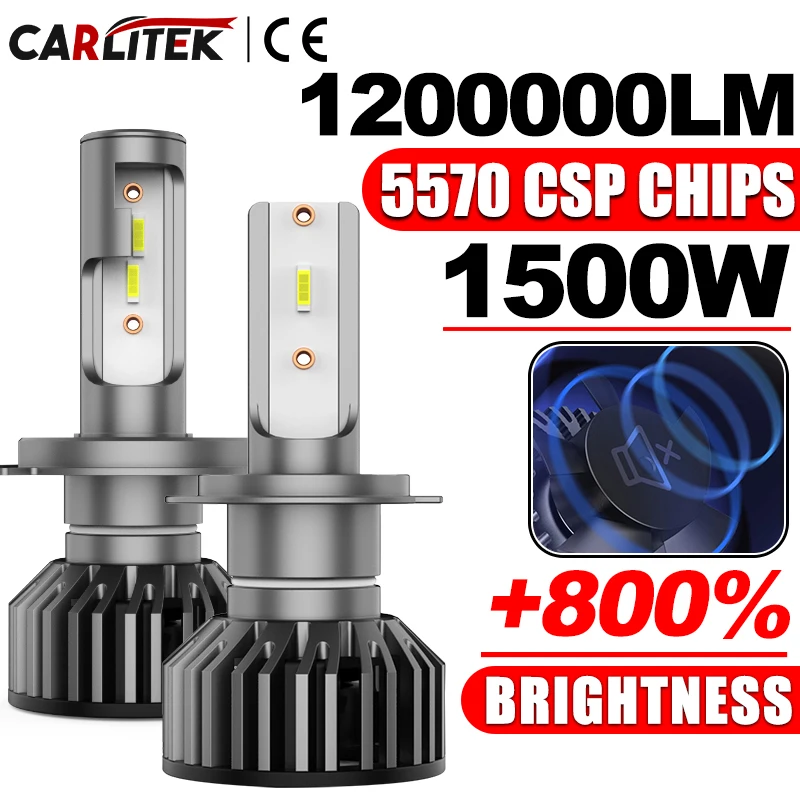CARLitek H7 H4 Led CANBUS Car Headlight Bulb 1500W 6000K HB3 HB4 9005 9006 H1 H8 H9 H11 Fog Lights Canbus EMC 6000K White Turbo
CARLitek H7 H4 Led CANBUS Car Headlight Bulb 1500W 6000K HB3 HB4 9005 9006 H1 H8 H9 H11 Fog Lights Canbus EMC 6000K White Turbo