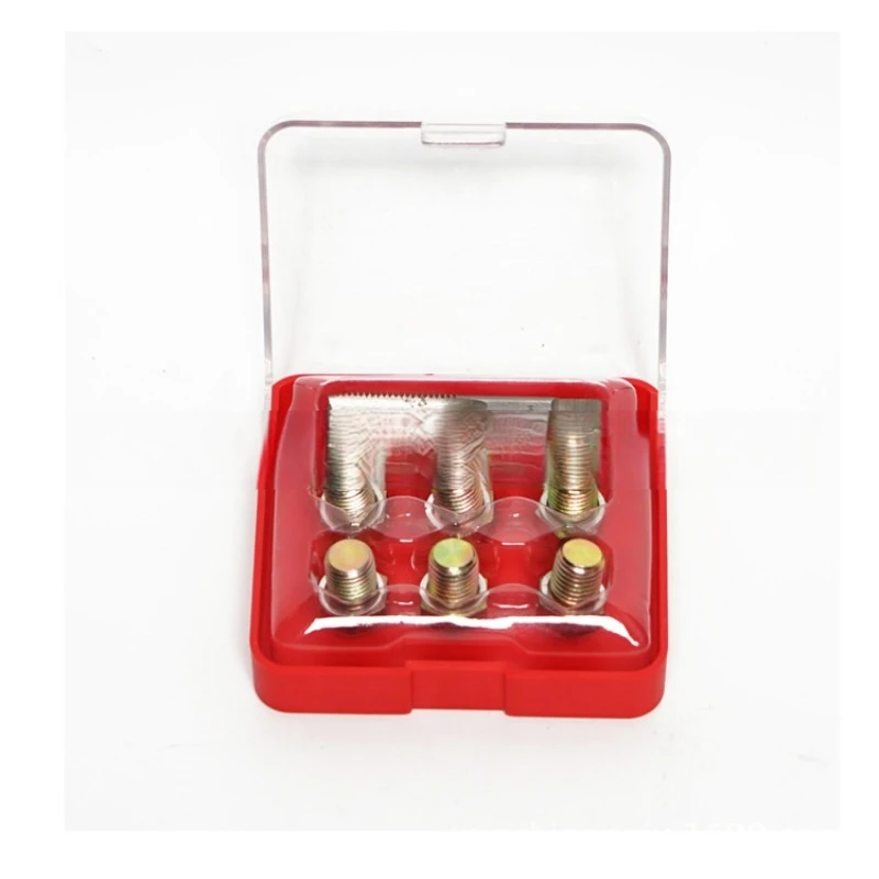 Ремкомплект резьбы масляного поддона, набор спиральных инструментов для сливной пробки M13/M15/M17/M20/M22, автомобильный реставратор резьбы для зачистки
Ремкомплект резьбы масляного поддона, набор спиральных инструментов для сливной пробки M13/M15/M17/M20/M22, автомобильный реставратор резьбы для зачистки