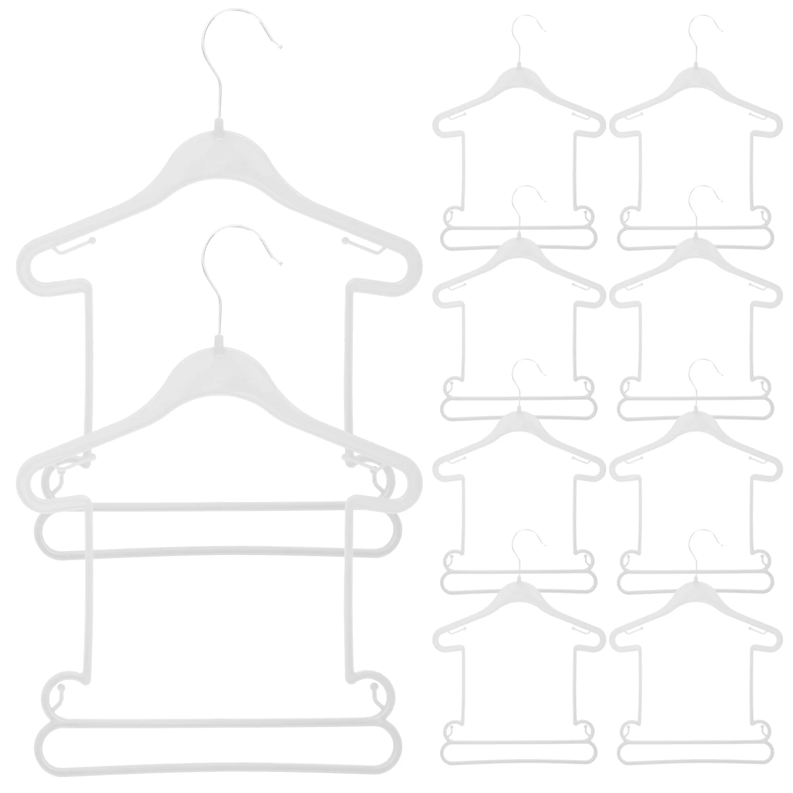 10 Pcs Closet Clothes Hanger Children Children's Suit Baby Hangers Plastic Toddler Drying Rack
10 Pcs Closet Clothes Hanger Children Children's Suit Baby Hangers Plastic Toddler Drying Rack