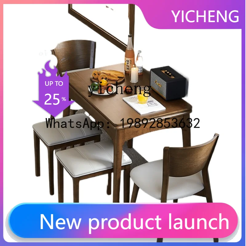 LYY Folding Dining Table All Solid Wood Small Apartment Home Walnut Color Retractable New Chinese Dining Table
LYY Folding Dining Table All Solid Wood Small Apartment Home Walnut Color Retractable New Chinese Dining Table