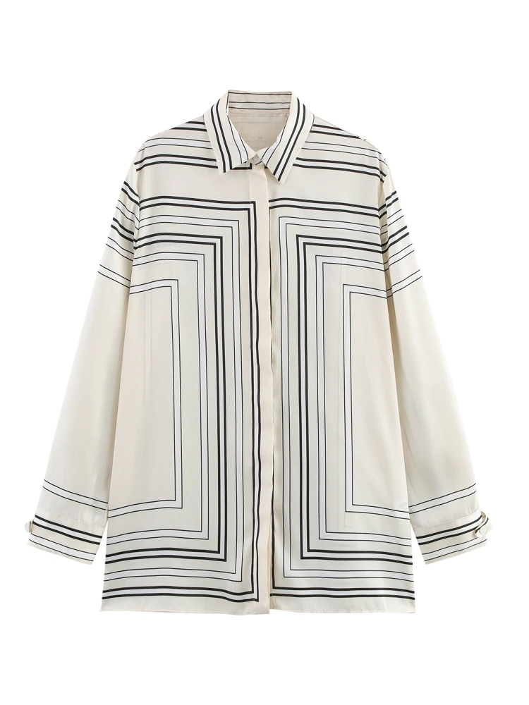 OUROPEAN ZTATION 2025 Spring New Woman's Trendy Long Sleeve Shirt Coat Commuting Woman Top Print Thin Turn-down Collar Outerwear
OUROPEAN ZTATION 2025 Spring New Woman's Trendy Long Sleeve Shirt Coat Commuting Woman Top Print Thin Turn-down Collar Outerwear