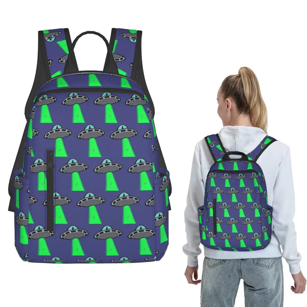 Alien Abduction Backpack Daypack Boys Girls BookBag School Bag Shoulder Bags for Men Women
Alien Abduction Backpack Daypack Boys Girls BookBag School Bag Shoulder Bags for Men Women
