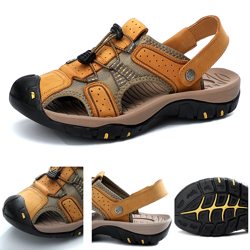 Summer Men Sandals Closed Toed Design Outdoor Hiking Trekking Sandals Lightweight and Non-slip Casual Shoes for Men Beach Shoes
Summer Men Sandals Closed Toed Design Outdoor Hiking Trekking Sandals Lightweight and Non-slip Casual Shoes for Men Beach Shoes