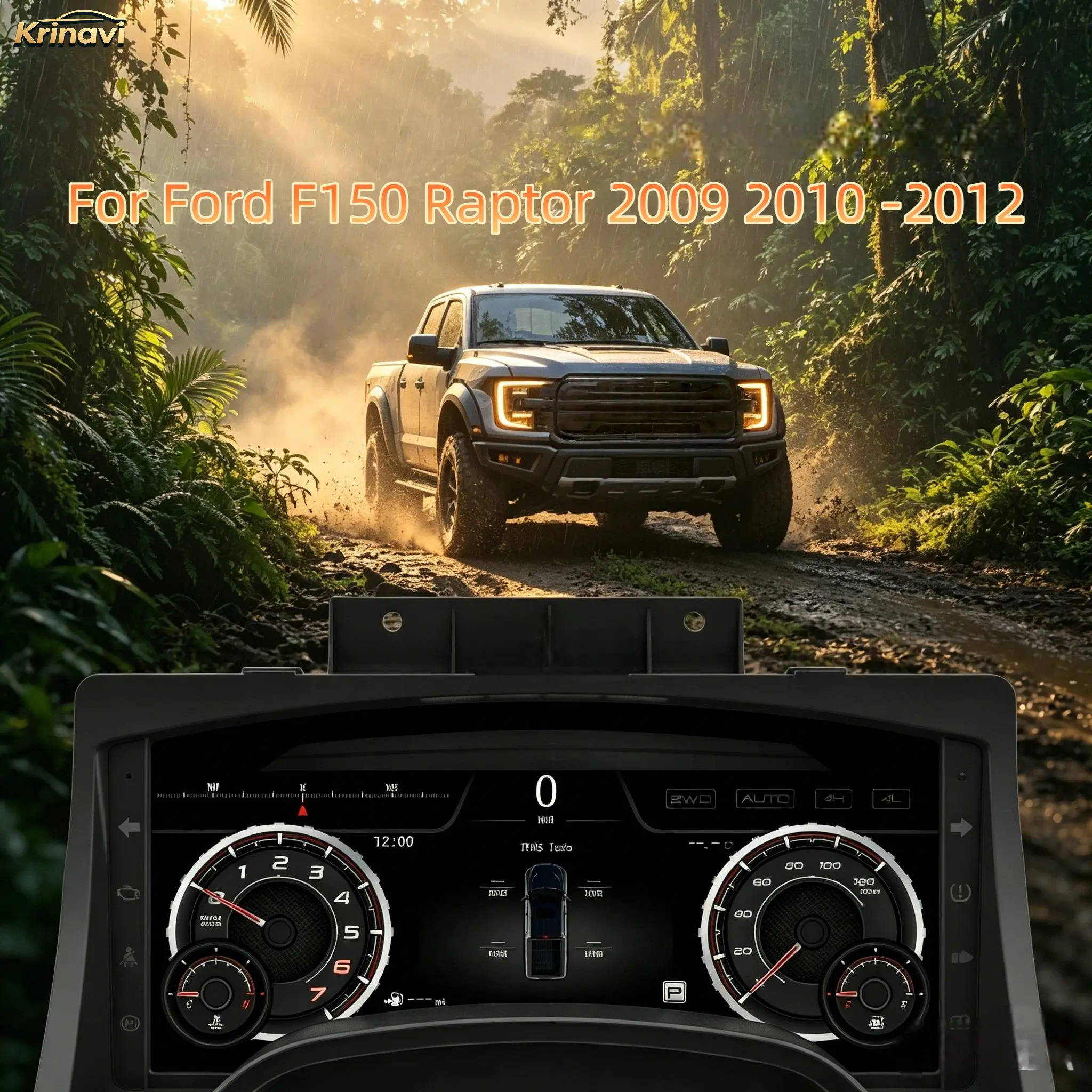 For Ford F150 Raptor 2009 2010-2012 12.3" 1920*932 Digital Cluster Instrument Panel Car Speedometer Dashboard Virtual Cockpit
For Ford F150 Raptor 2009 2010-2012 12.3" 1920*932 Digital Cluster Instrument Panel Car Speedometer Dashboard Virtual Cockpit
