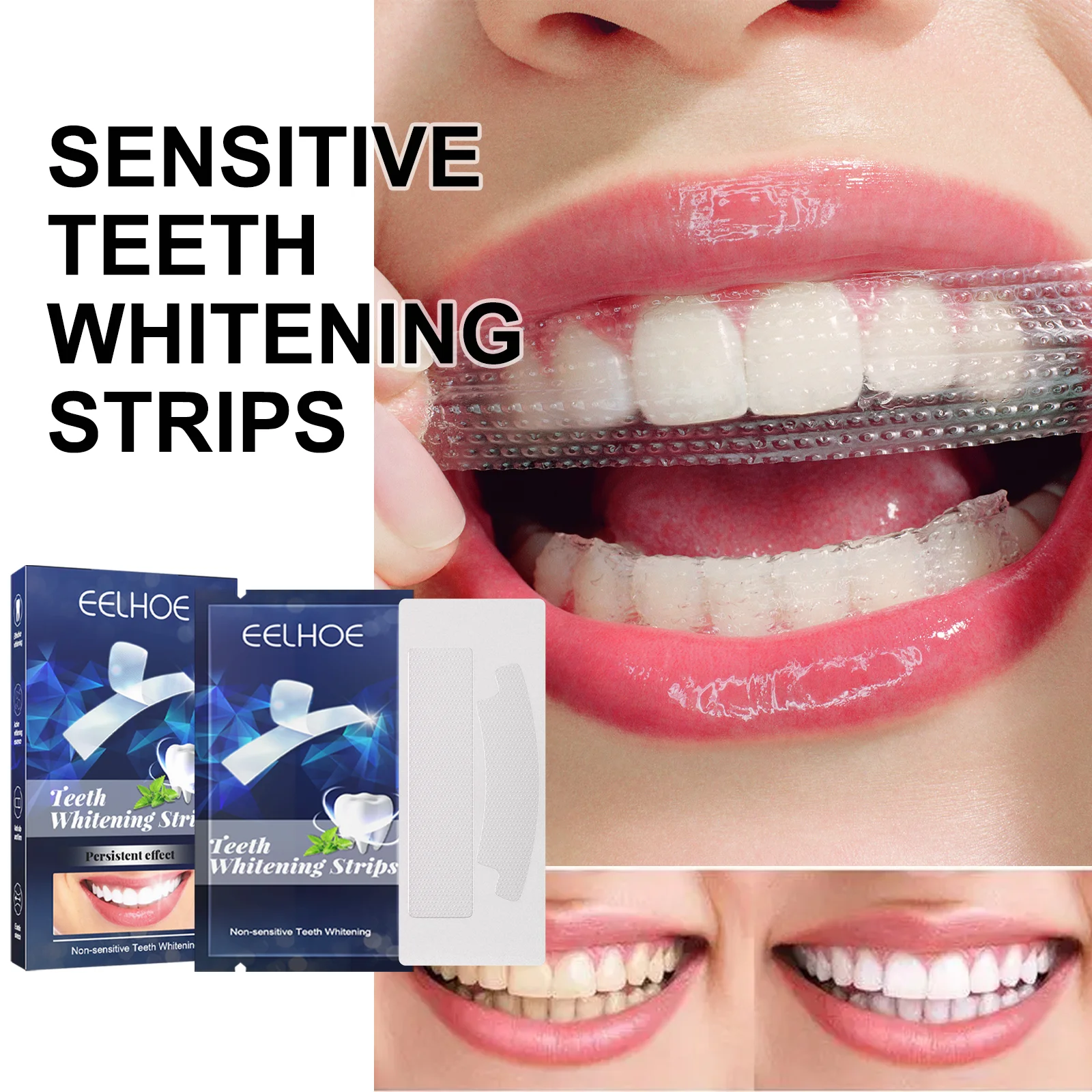 Natural Whitening Teeth Strips for Coffee Wine and Tobacco Stains Fast Acting Easy to Use Fresh Breath Smile Enhancer 7Pcs/Box
Natural Whitening Teeth Strips for Coffee Wine and Tobacco Stains Fast Acting Easy to Use Fresh Breath Smile Enhancer 7Pcs/Box