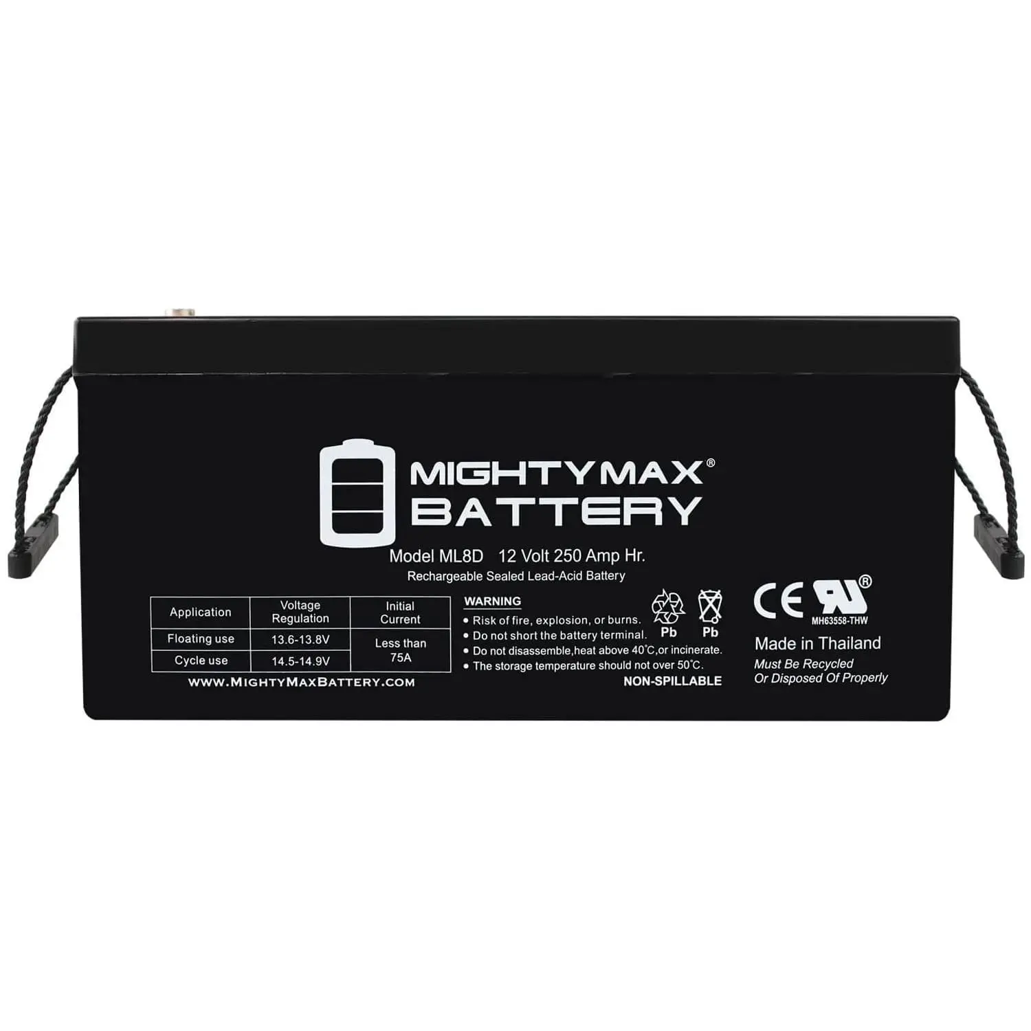 12V 250Ah Sealed Lead Acid Deep Cycle Battery for RV Solar UPS Marine, Customized
12V 250Ah Sealed Lead Acid Deep Cycle Battery for RV Solar UPS Marine, Customized