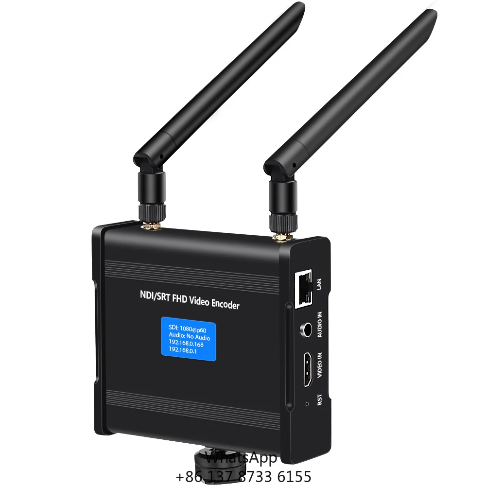 H.265 H.264 HDMI Live Broadcast WIFI Video Encoder HEVC NDI RTMP SRT UDP RTSP Live Streaming Streamer Support Battery