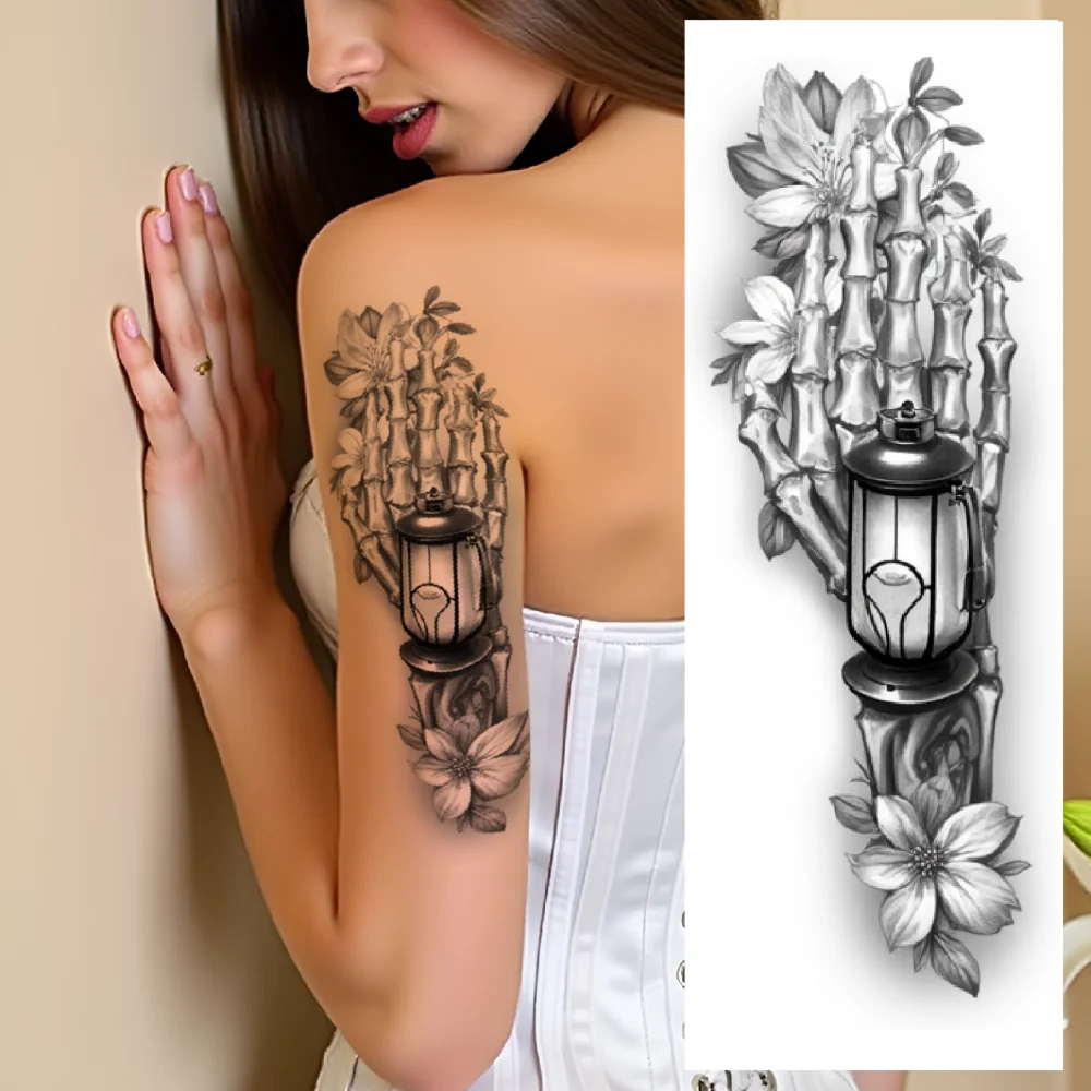 3pcs Temporary Tattoo Realistic Temporary Tattoos Lantern And Flowers Bat And Cage Book With Flames For Men Adults Arms
3pcs Temporary Tattoo Realistic Temporary Tattoos Lantern And Flowers Bat And Cage Book With Flames For Men Adults Arms