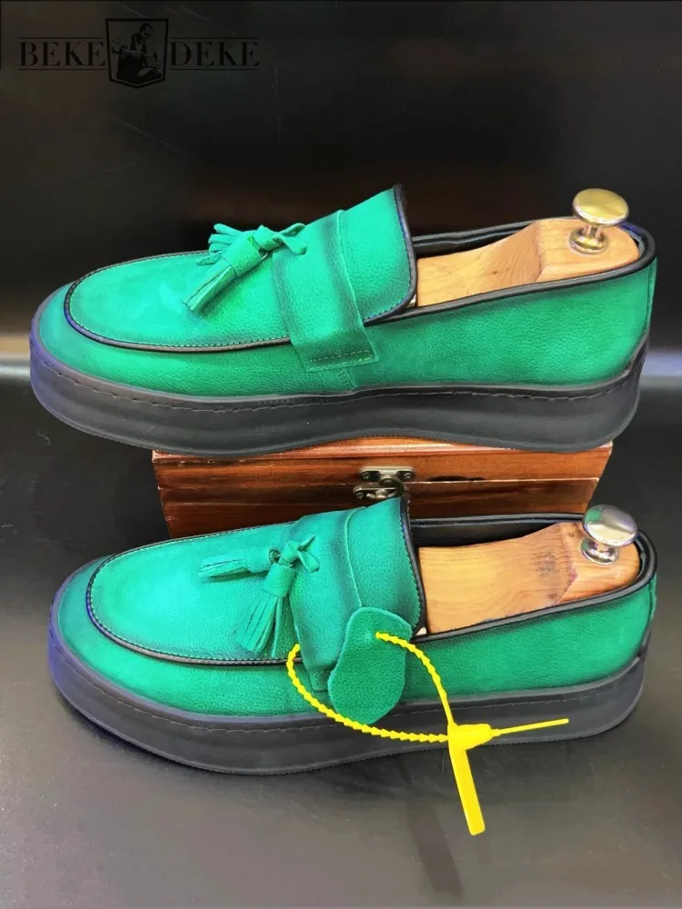 Business Casual Office Men Vintage Genuine Leather Loafers Spring Summer Tassels Breathable Slip On Flat Platform Walking Shoes
Business Casual Office Men Vintage Genuine Leather Loafers Spring Summer Tassels Breathable Slip On Flat Platform Walking Shoes
