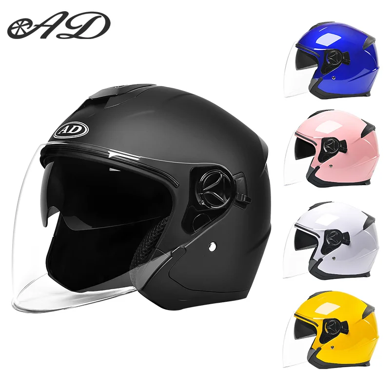 Motorcycles Half Helmets Summer Moto Motocross Men and Women Double Lens Electric Vehicles free size Helmets
Motorcycles Half Helmets Summer Moto Motocross Men and Women Double Lens Electric Vehicles free size Helmets