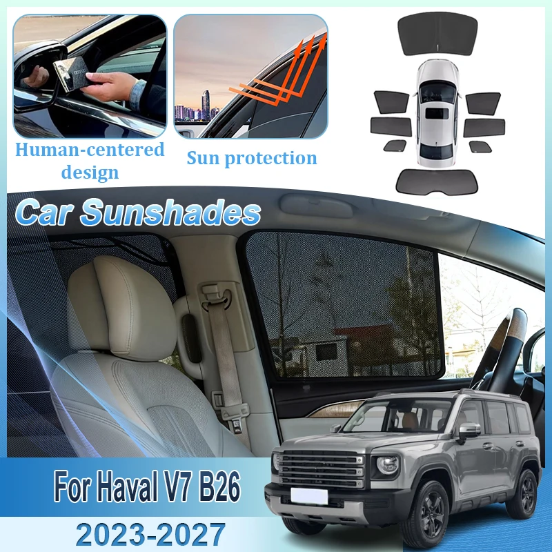 Car Mesh Sunshades For Haval V7 Raptor B26 2025-2027 Custom Windows Visor Sunscreen Magnetic Privacy Curtains Auto Accessories
Car Mesh Sunshades For Haval V7 Raptor B26 2025-2027 Custom Windows Visor Sunscreen Magnetic Privacy Curtains Auto Accessories