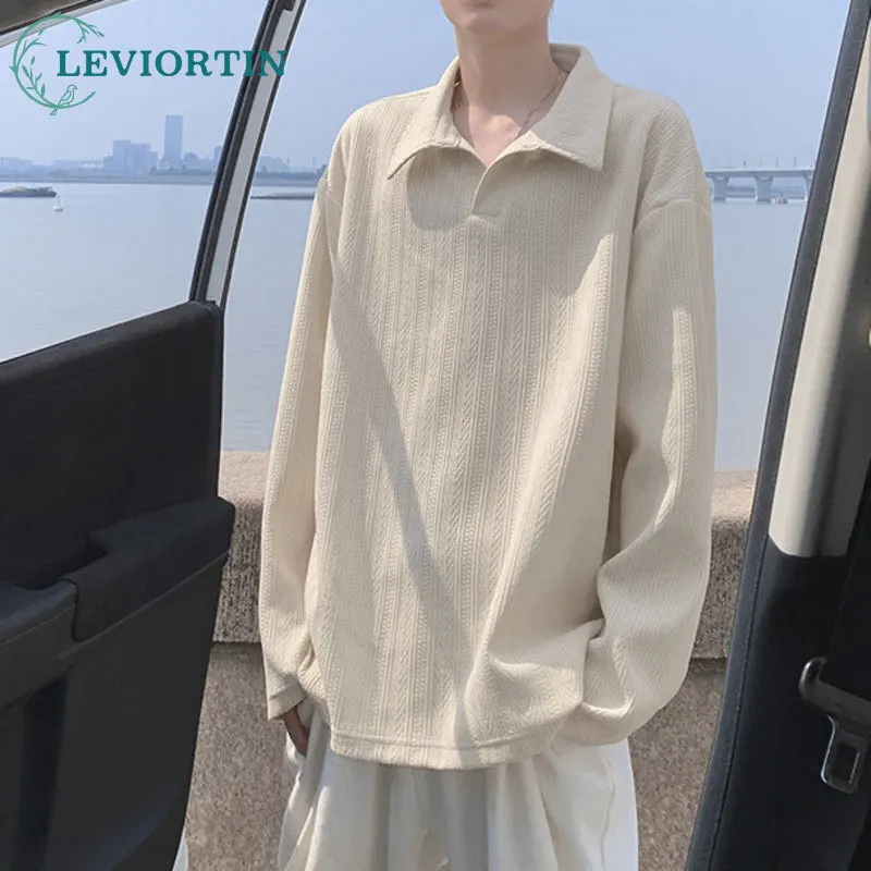 2025 Men's autumn fashion, comfortable and versatile, loose and fashionable design, base texture, long sleeved lapel T-shirt
2025 Men's autumn fashion, comfortable and versatile, loose and fashionable design, base texture, long sleeved lapel T-shirt