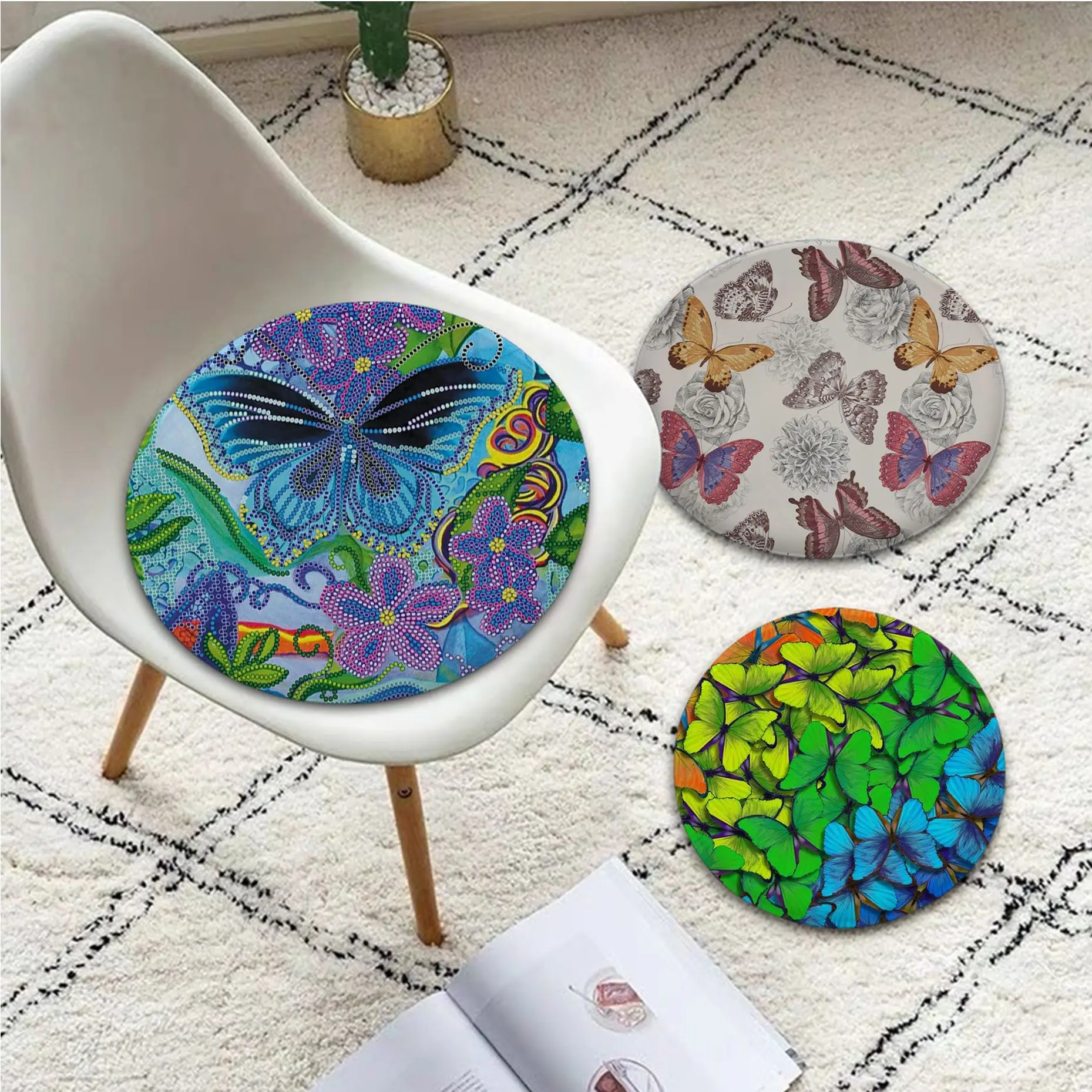 Butterfly European Stool Pad Patio Home Kitchen Office Chair Seat Cushion Pads Sofa Seat 40x40cm Cushion Pads
Butterfly European Stool Pad Patio Home Kitchen Office Chair Seat Cushion Pads Sofa Seat 40x40cm Cushion Pads