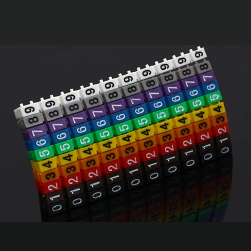 100PCS CAT5 CAT6 Network Cable Number Marker Clips 0-9 Color Cable Markers Clips for Network Cabling Organization
100PCS CAT5 CAT6 Network Cable Number Marker Clips 0-9 Color Cable Markers Clips for Network Cabling Organization